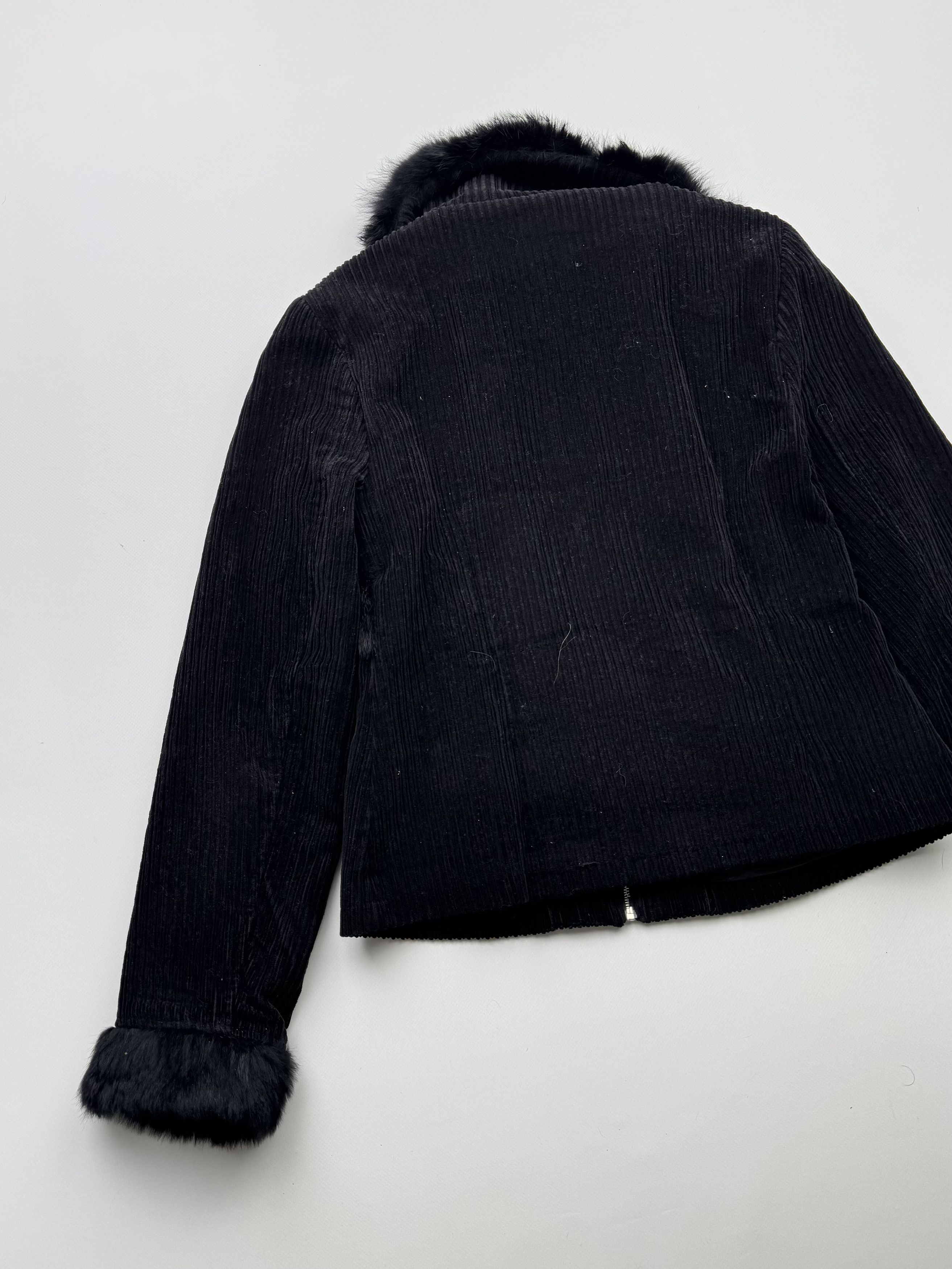 Japanese Brand Vintage Cropped Jacket With Real Fur Details B729(V199)E2 Size S / US 4 / IT 40 - 8 Thumbnail