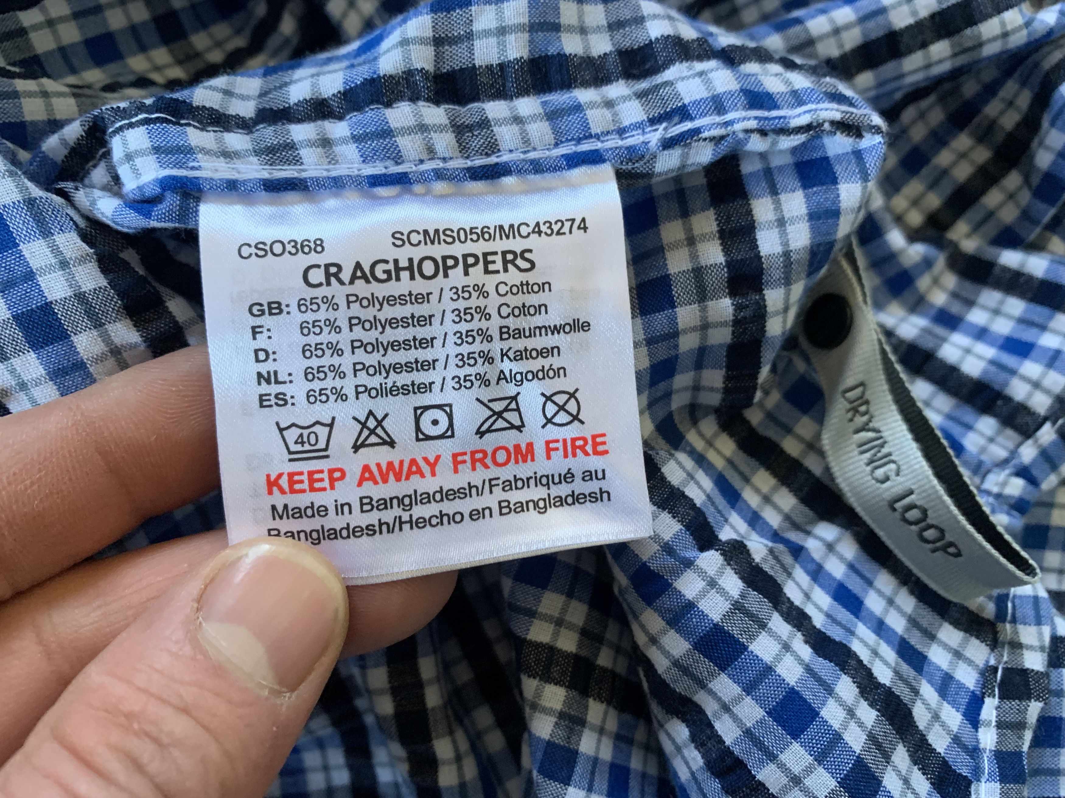 Other Craghoppers Plaid Trekking Hiking Short Sleeve Shirt Size US XL / EU 56 / 4 - 9 Thumbnail