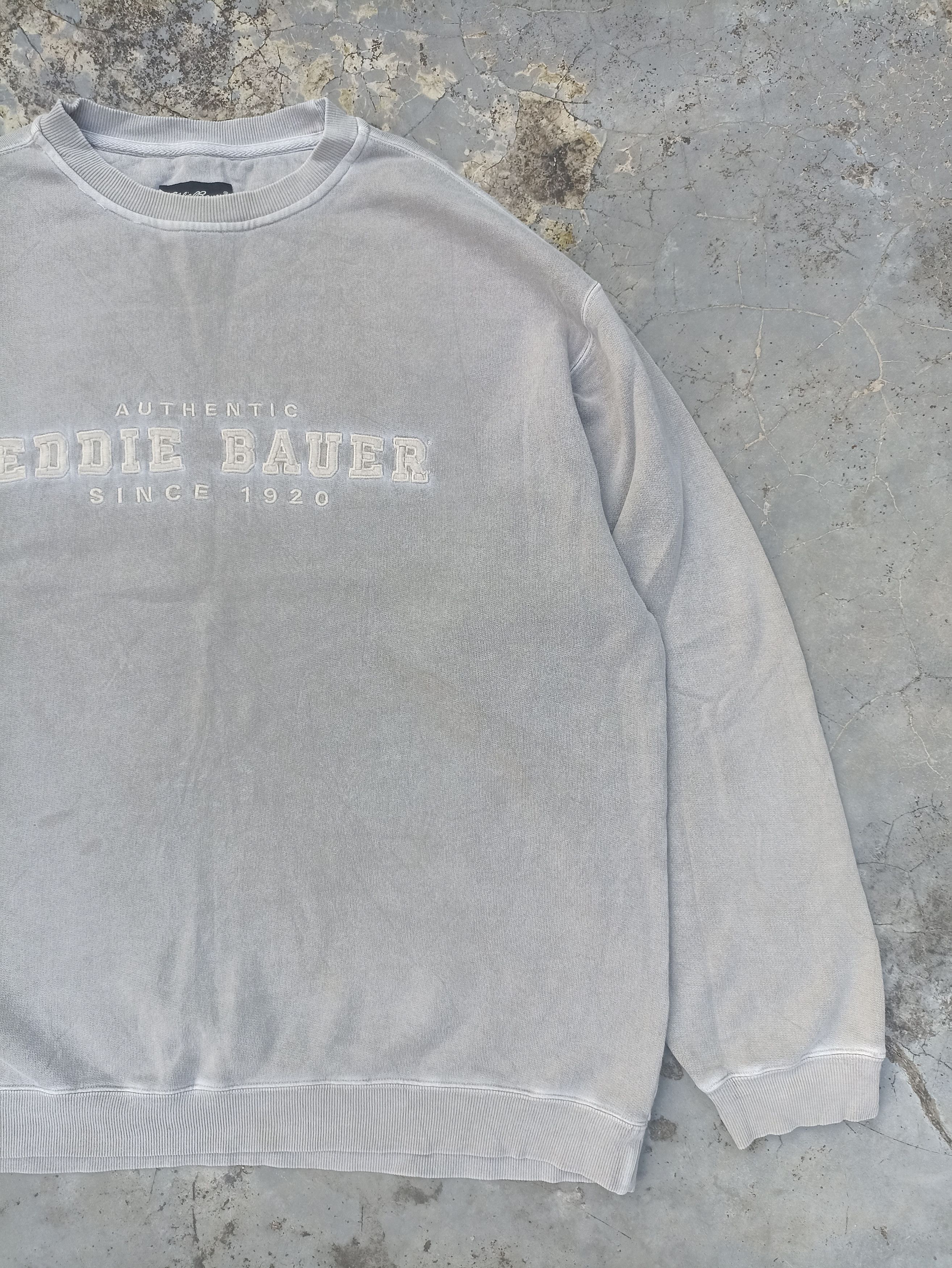 Eddie Bauer Vintage 90s Vtg Eddie Bauer sweatshirt spell out embroidery Size US XL / EU 56 / 4 - 3 Thumbnail