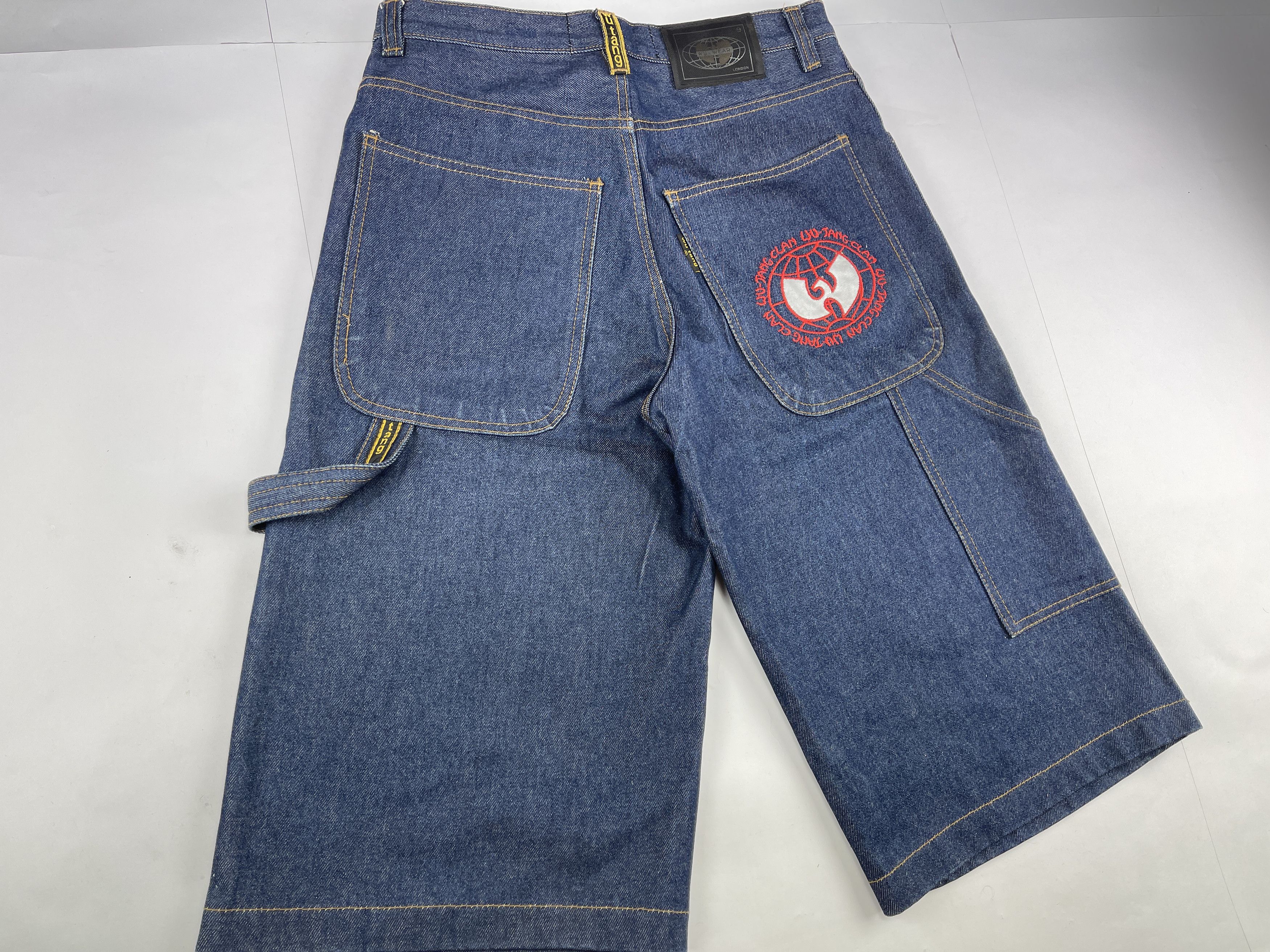 Wu-Tang Clan WU WEAR jeans shorts, vintage baggy, Wu-Tang Clan 90s Y2K 28 Size US 28 / EU 44 - 2 Thumbnail