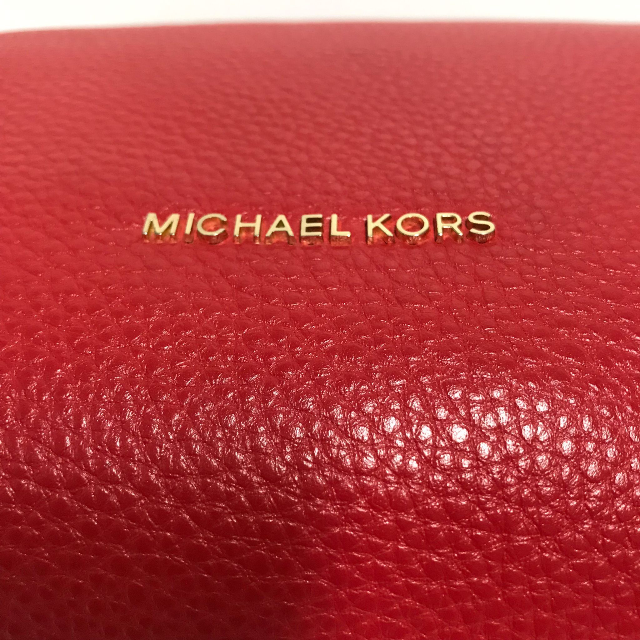 Michael Kors Michael Kors Raven Large Leather Shoulder Bag in Terracota Size ONE SIZE - 6 Thumbnail