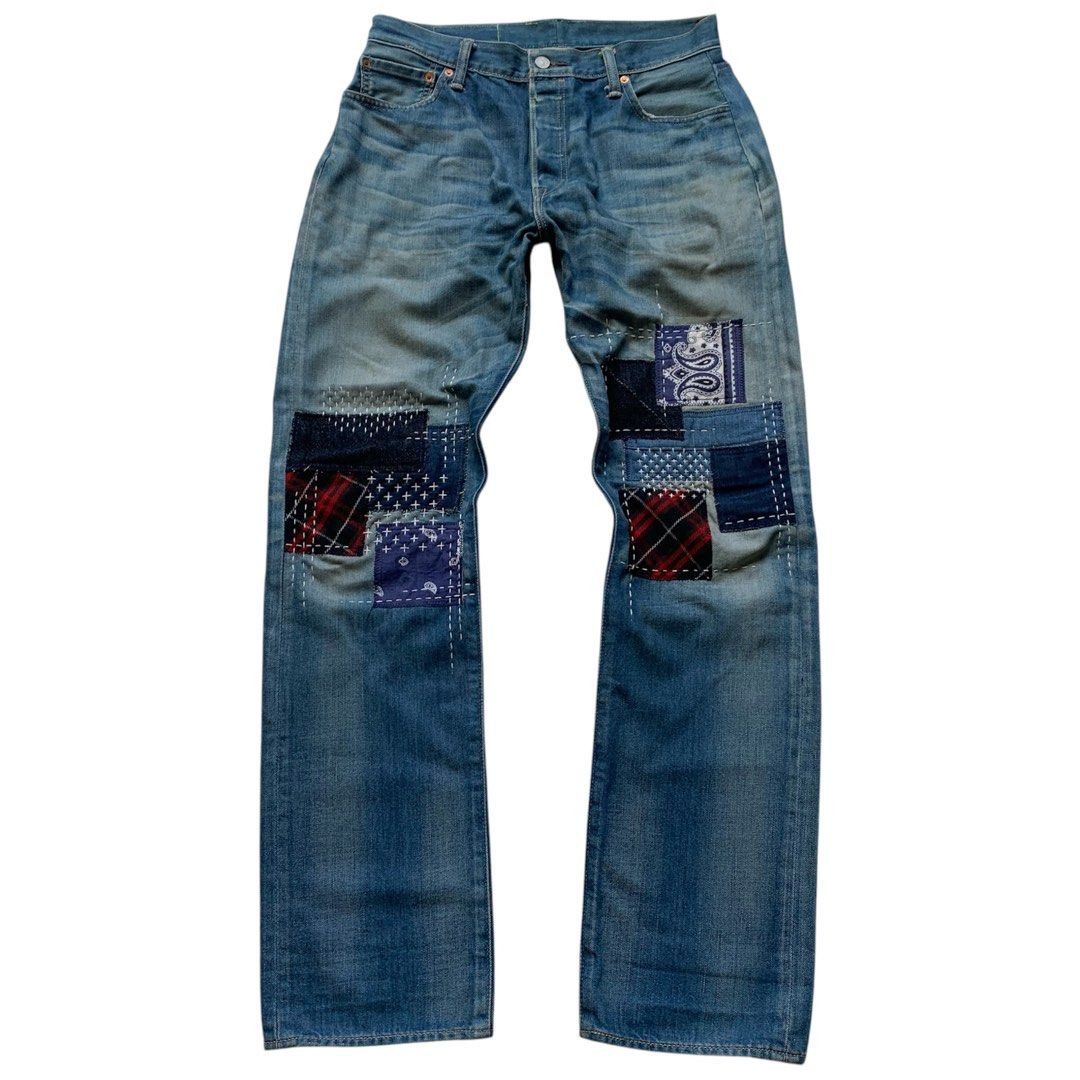 Rare L.G.B. LE GRAND BLEU Levi’s 501 L.G.B. Le Grande Bleu Coated Patch Cross Denim Black RARE | eBay