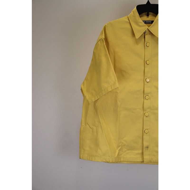Raf Simons o1rshd1 Camicia Oversized Short Sleeved Shirt in Yellow Size US XS / EU 42 / 0 - 3 Thumbnail