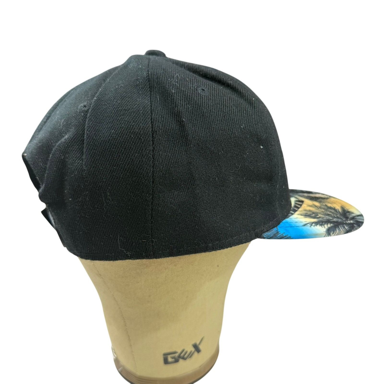 Other WUKE Snapback Hat Black Palm Tree Tropical Brim Cap Size ONE SIZE - 5 Thumbnail