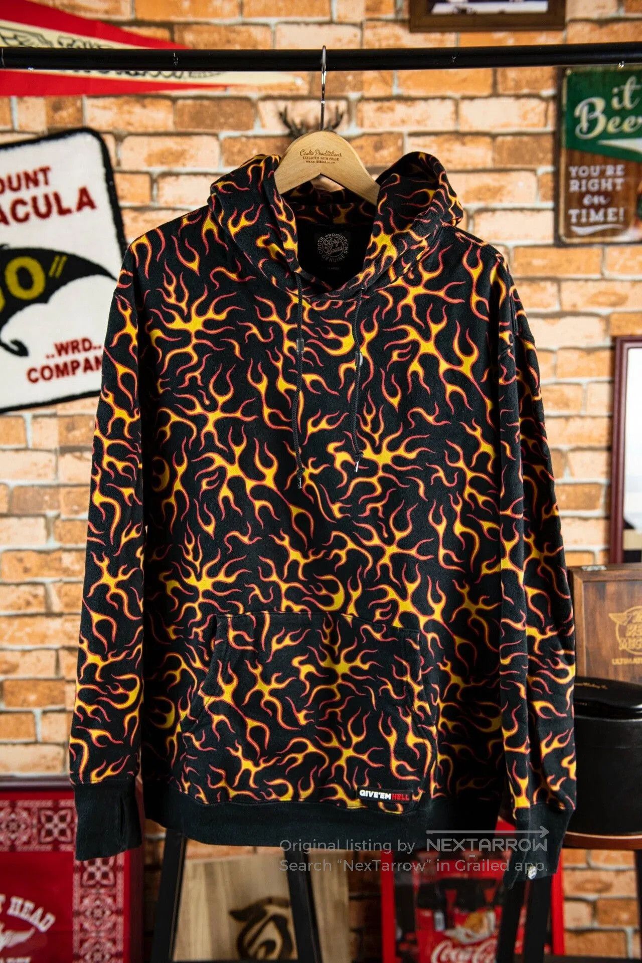 Japanese Brand Cootie Classic Flame Sweatshirt Size L. Size US L / EU 52-54 / 3 - 3 Thumbnail