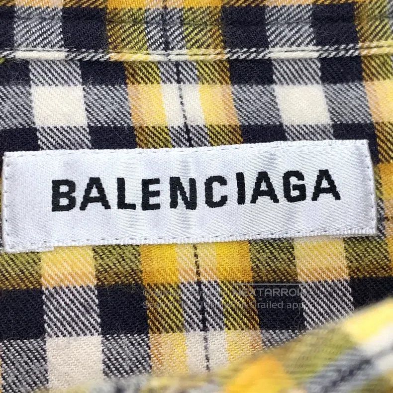 Balenciaga Balenciaga size 32 Multicolor Plaid Back Letter Print Cott Size S / US 4 / IT 40 - 6 Thumbnail