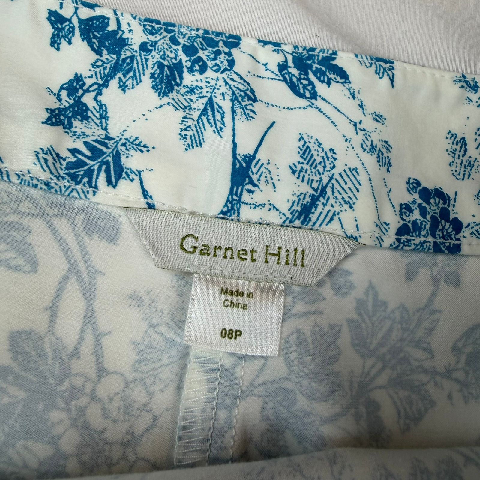 Other Garnet Hill Toile Pencil Skirt Size 8P Petite Size 28" / US 6 / IT 42 - 3 Thumbnail