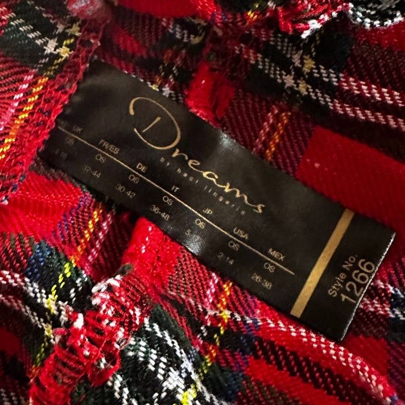 Designer Plaid School Girl Tartan Micro Mini Skirt Lingerie Size 30" / US 8 / IT 44 - 11 Thumbnail