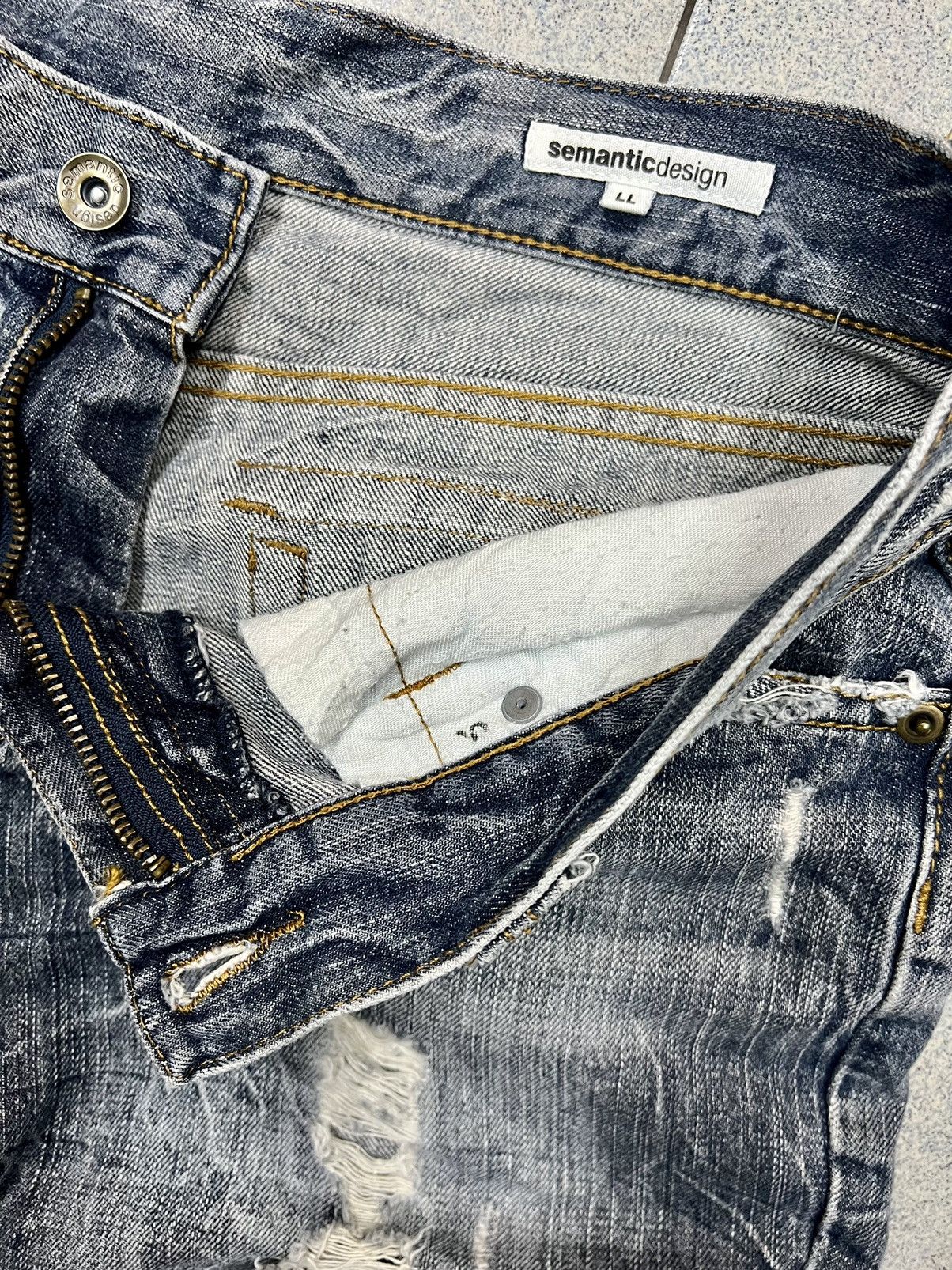 Japanese Brand × semanticdesign SEMANTIC DESIGN FLARED JEANS Size US 33 - 10 Thumbnail