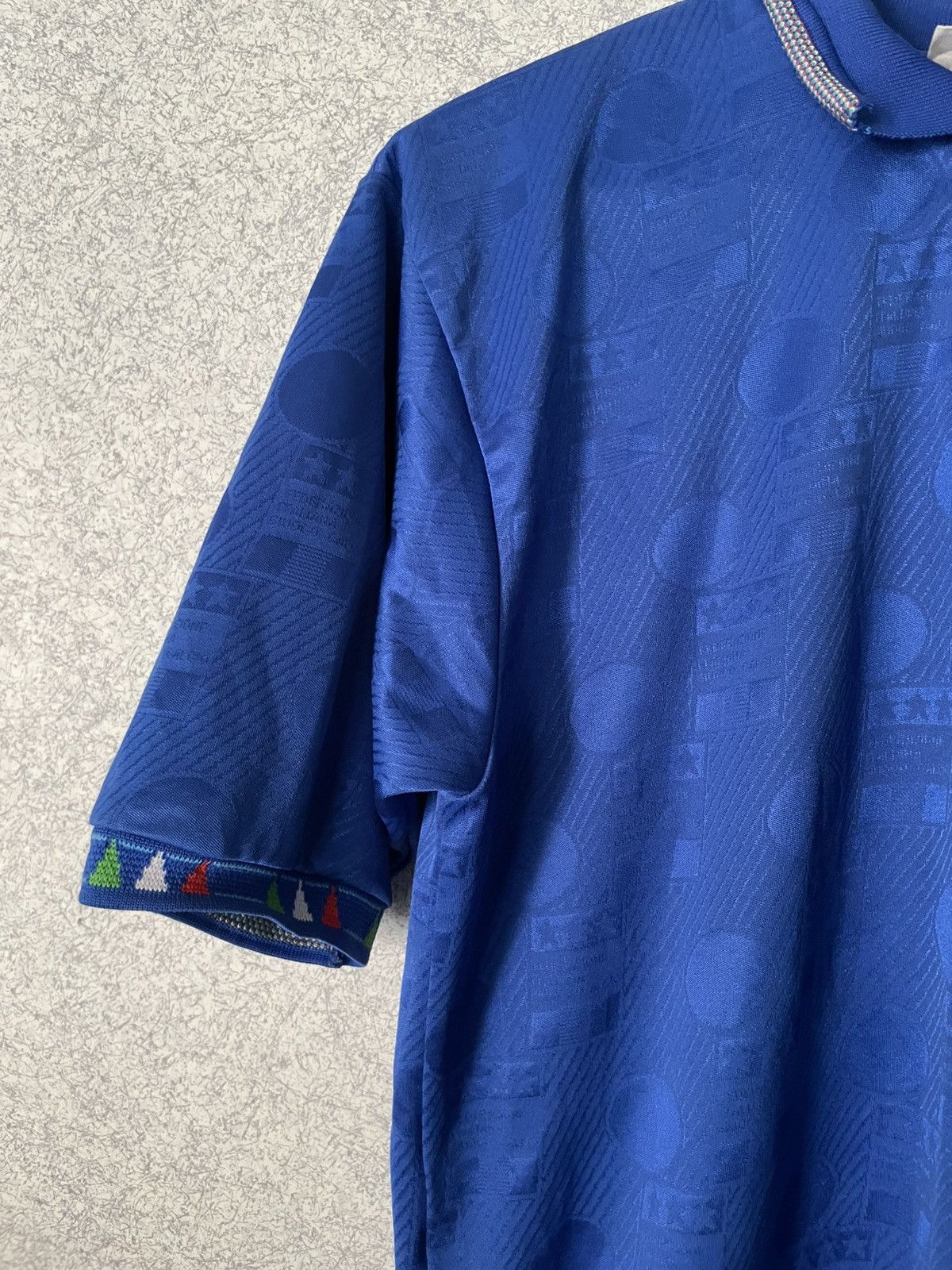 Diadora × Vintage Italy 1993 - 1994 Home football Diadora Match Worn shirt Size US L / EU 52-54 / 3 - 3 Thumbnail