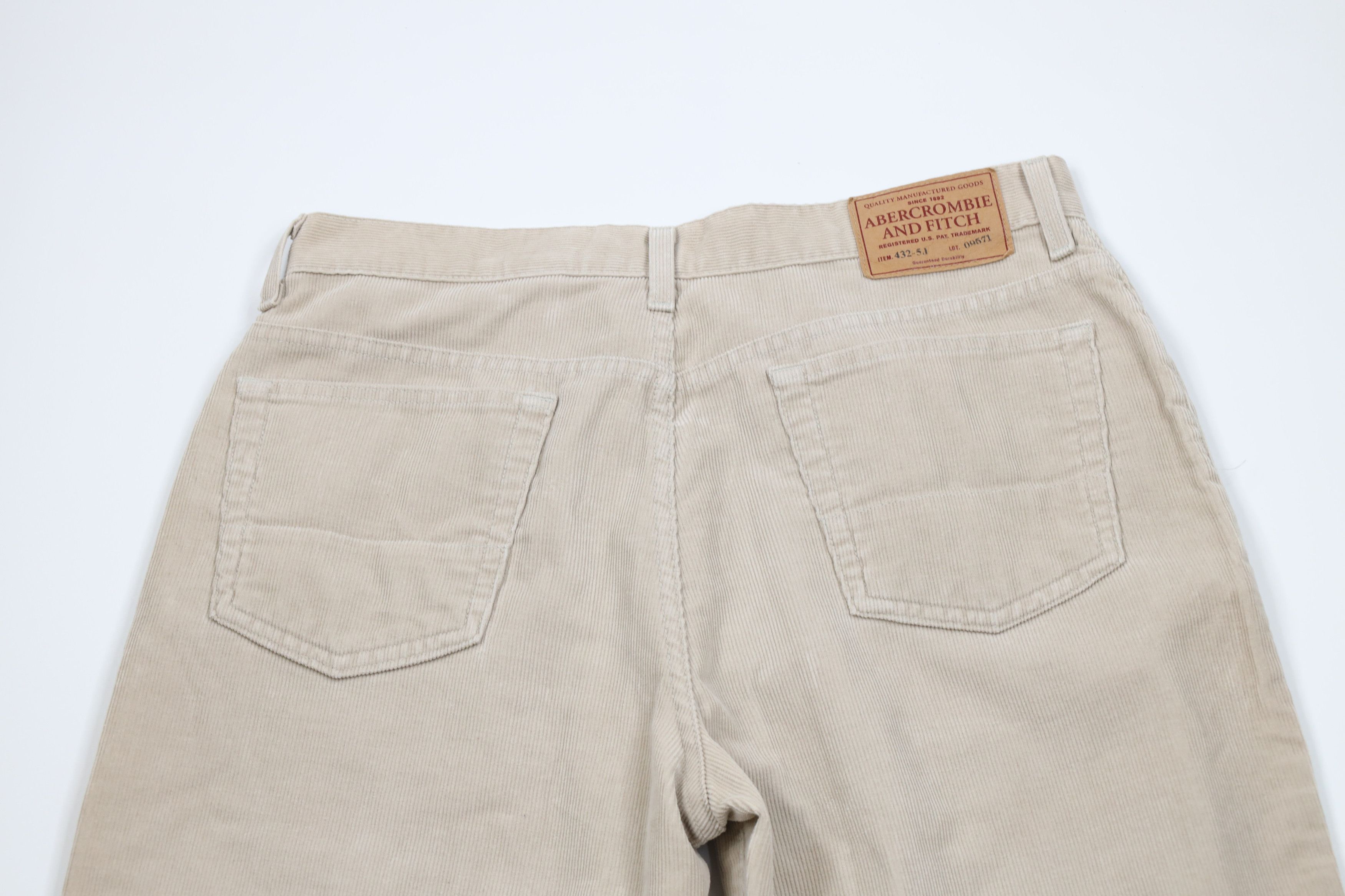 Abercrombie & Fitch Vintage 90s Abercrombie & Fitch Corduroy Pants Beige USA Size US 32 / EU 48 - 11 Thumbnail