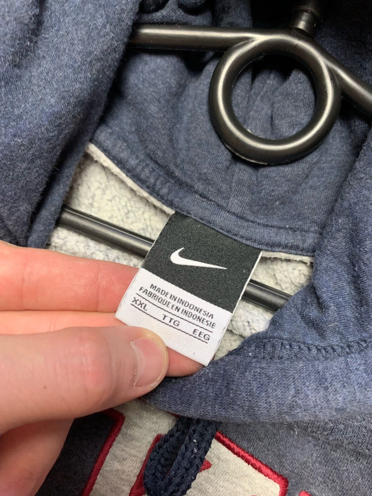 Nike × Vintage Vintage Hoodie Nike big logo size XXL Size US XXL / EU 58 / 5 - 4 Thumbnail
