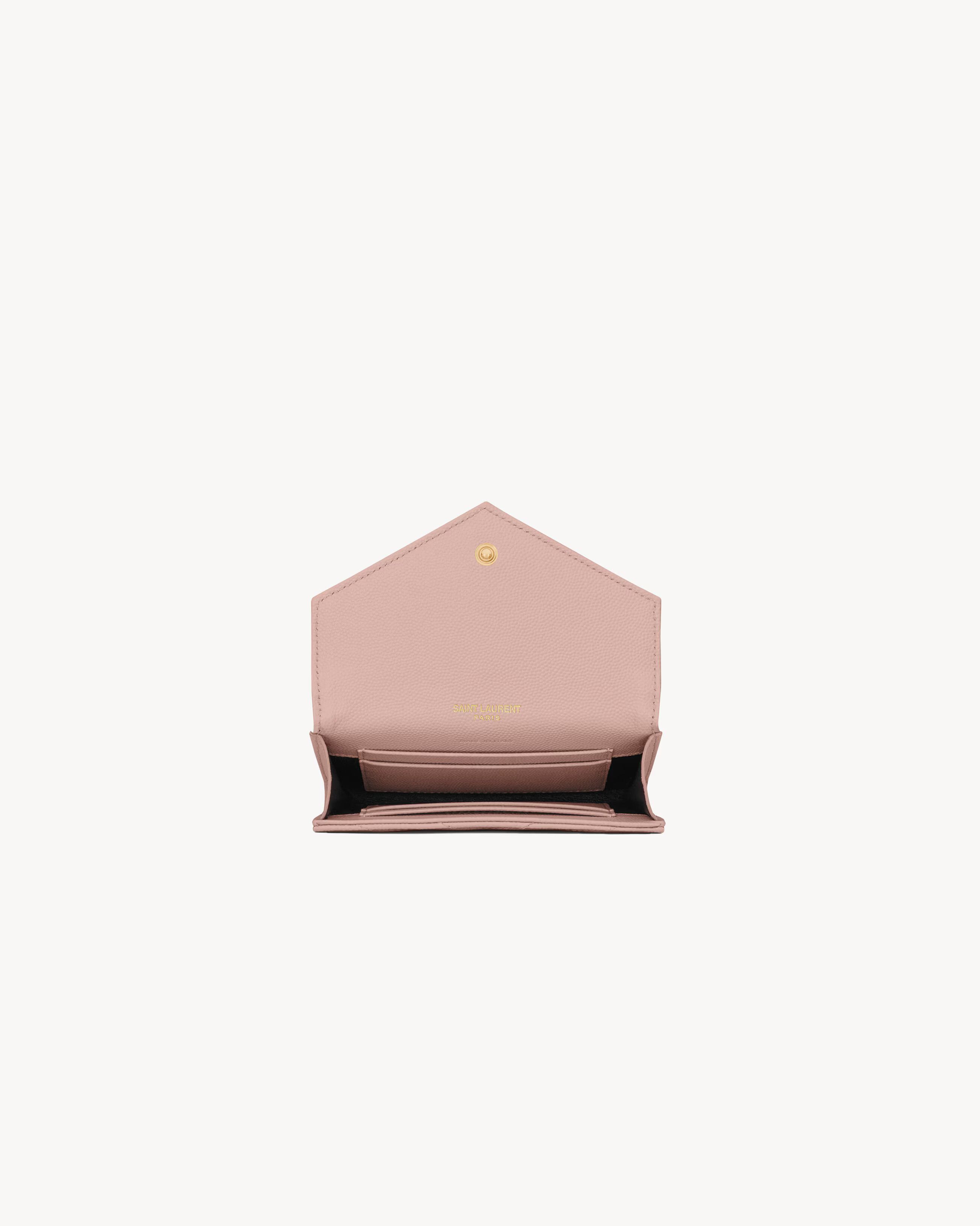 Saint Laurent Paris o1b1hav110225 Size: OS / Cassandre Small Card Case Pale Pink Size ONE SIZE - 4 Thumbnail