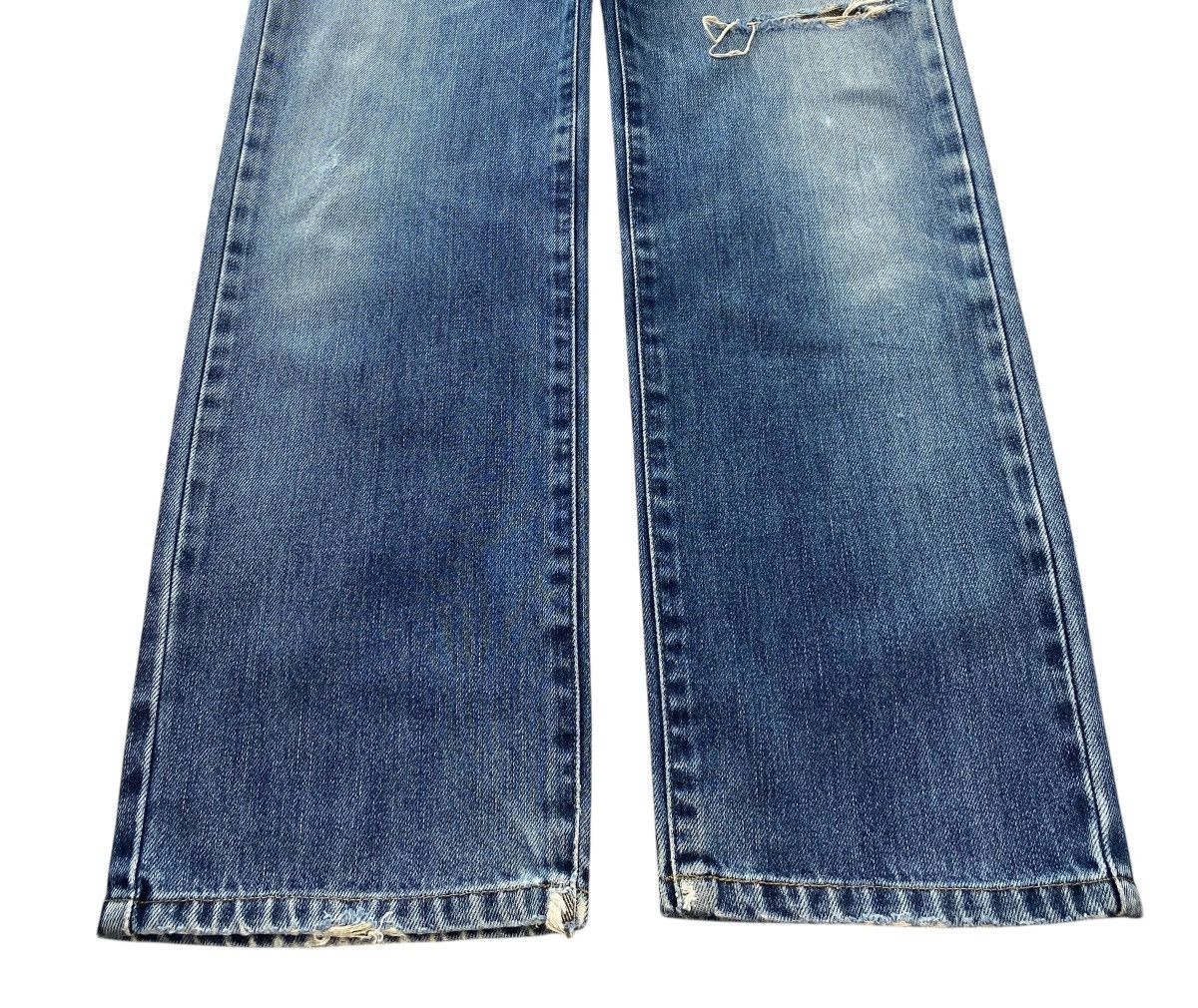 Edwin Edwin Faded Blue Wash Ripped Style Straight Leg Jeans Size US 30 / EU 46 - 5 Thumbnail