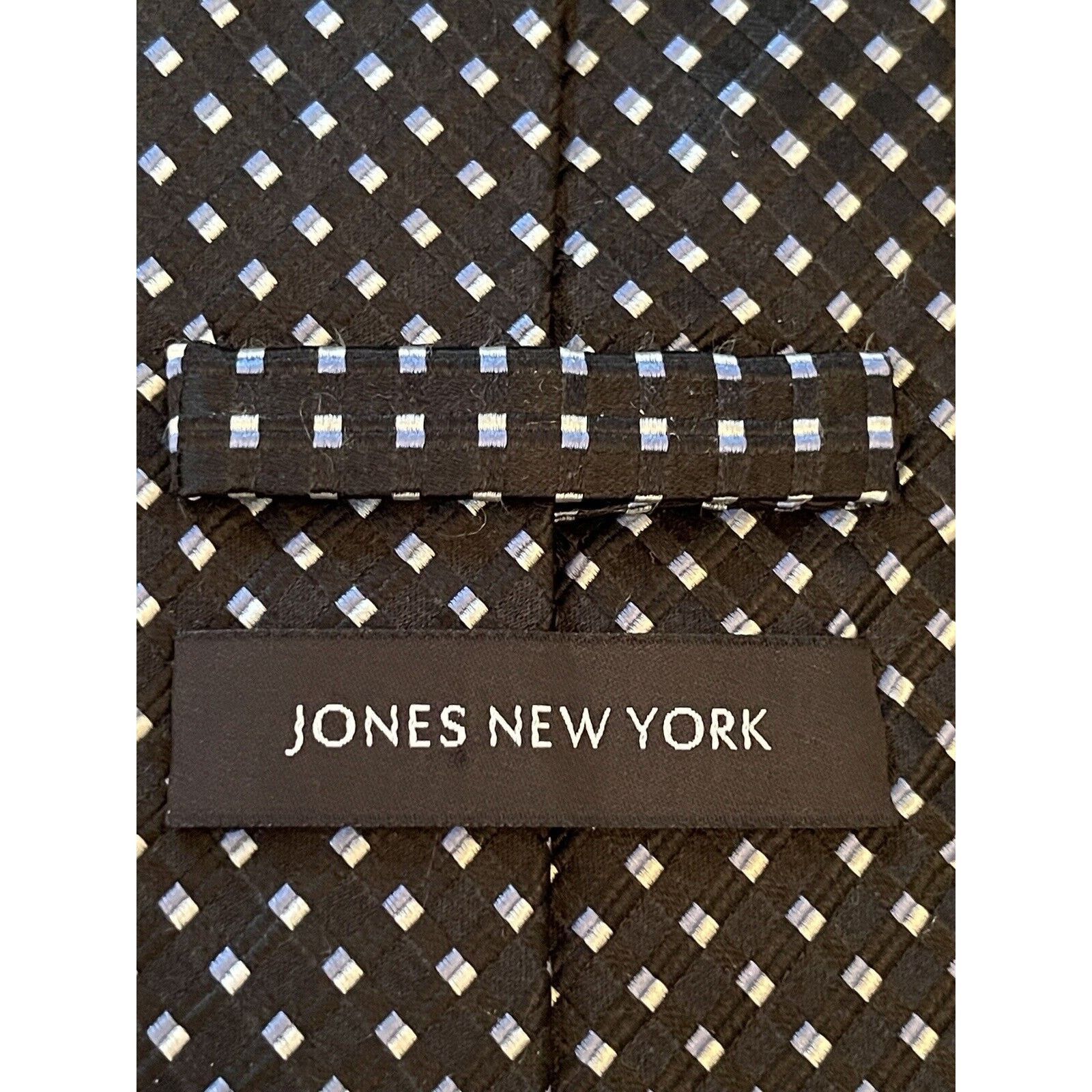 Jones New York Jones New York Black Blue 100% Silk Made In China Size ONE SIZE - 8 Thumbnail