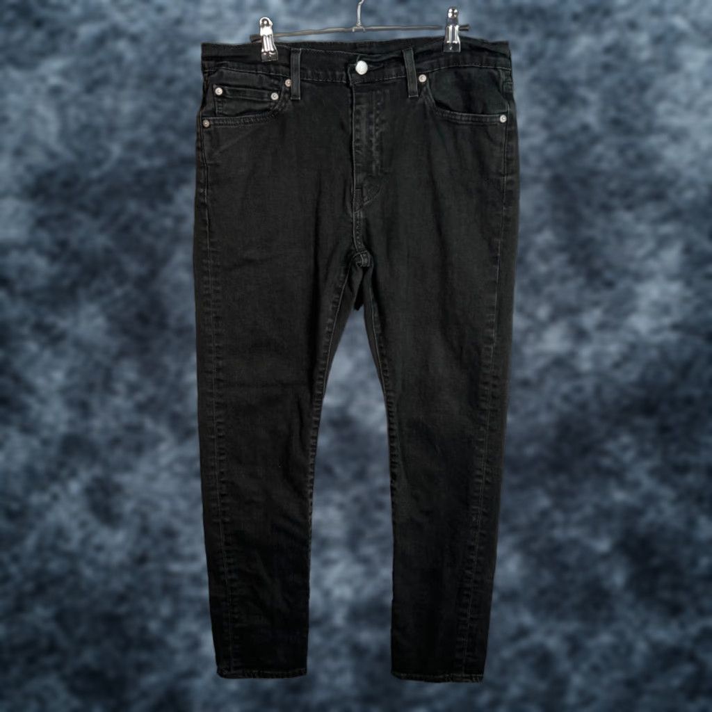 Levi's Levis 5191 Mens Slim Black Denim Jeans Cotton Blend 33x32 Slim Fit, Levi's 500 Series, 5-Pocket, Regular Size US 33 - 1 Thumbnail