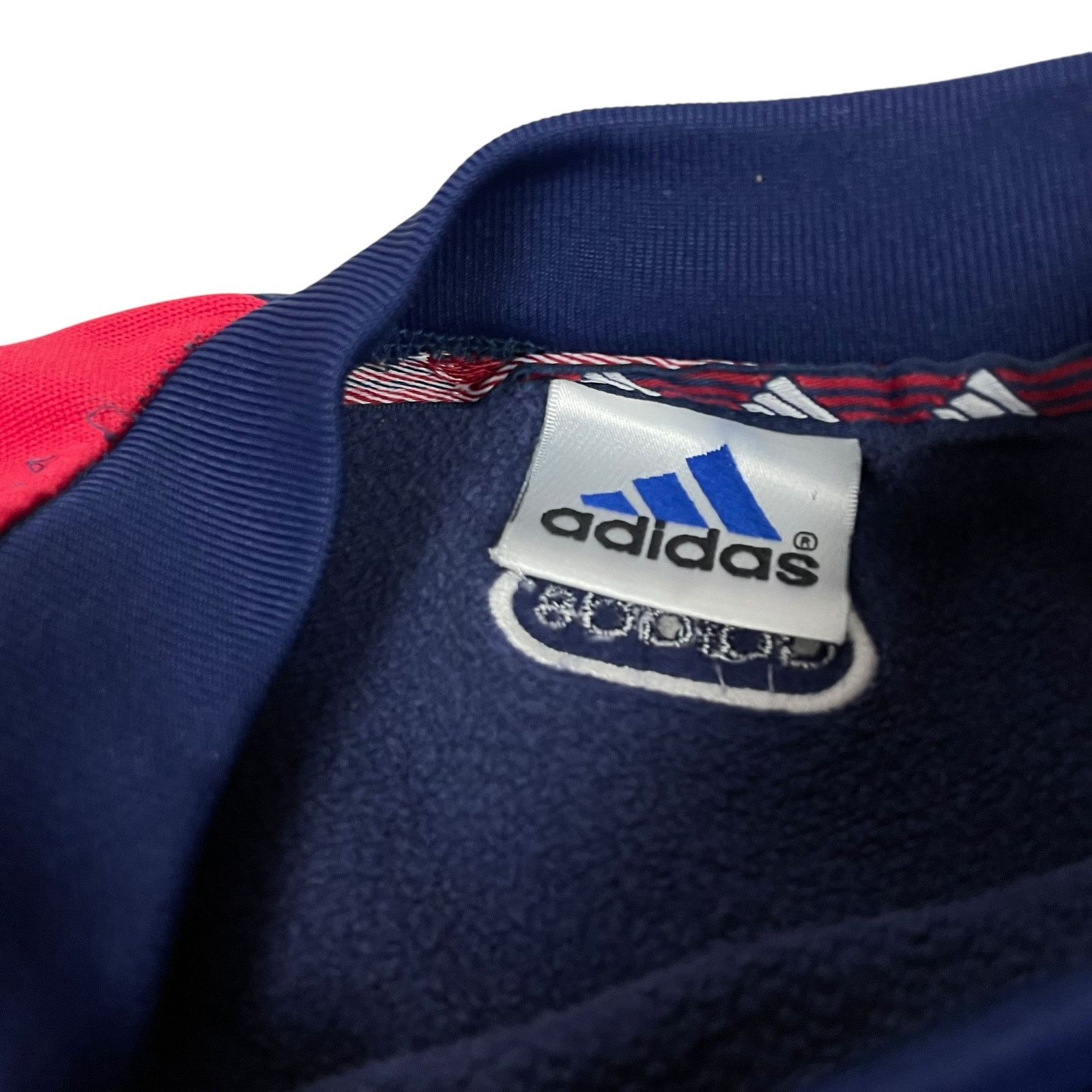 Adidas × Vintage Vintage Adidas Men Navy Red Trefoil Logo Pullover Sweatshirt Size US S / EU 44-46 / 1 - 6 Thumbnail