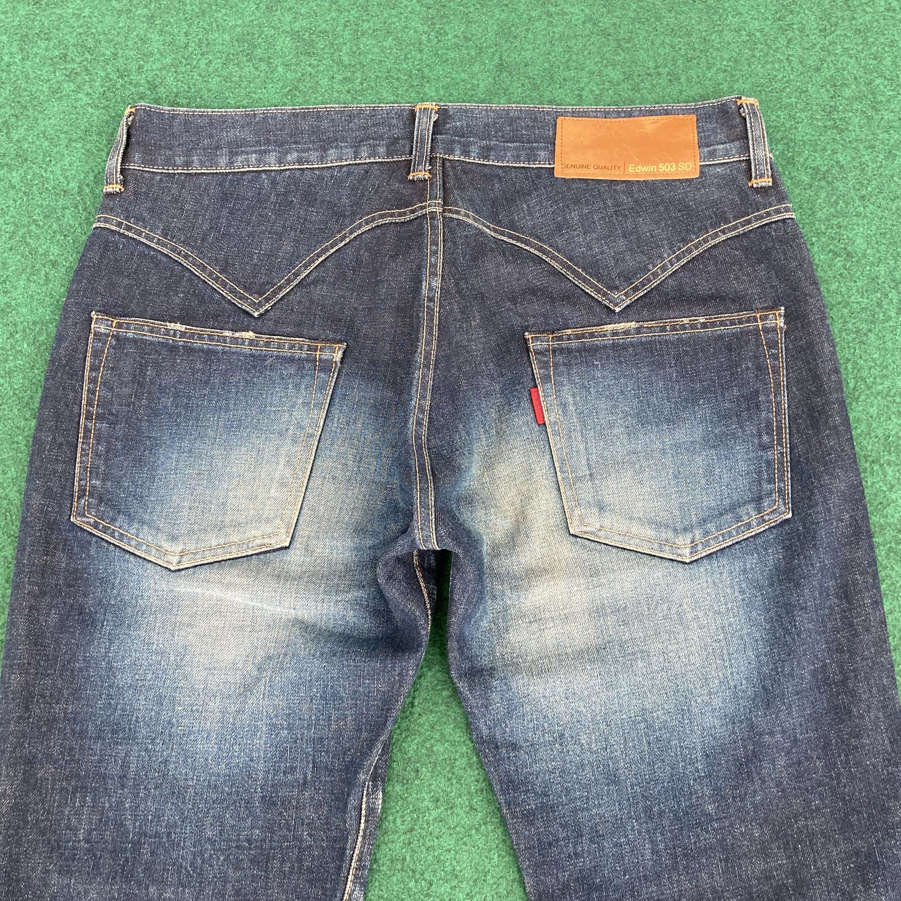 Edwin Vtg Edwin 503 SD Super Flare Denim Bootcut Jeans Size US 34 / EU 50 - 9 Thumbnail