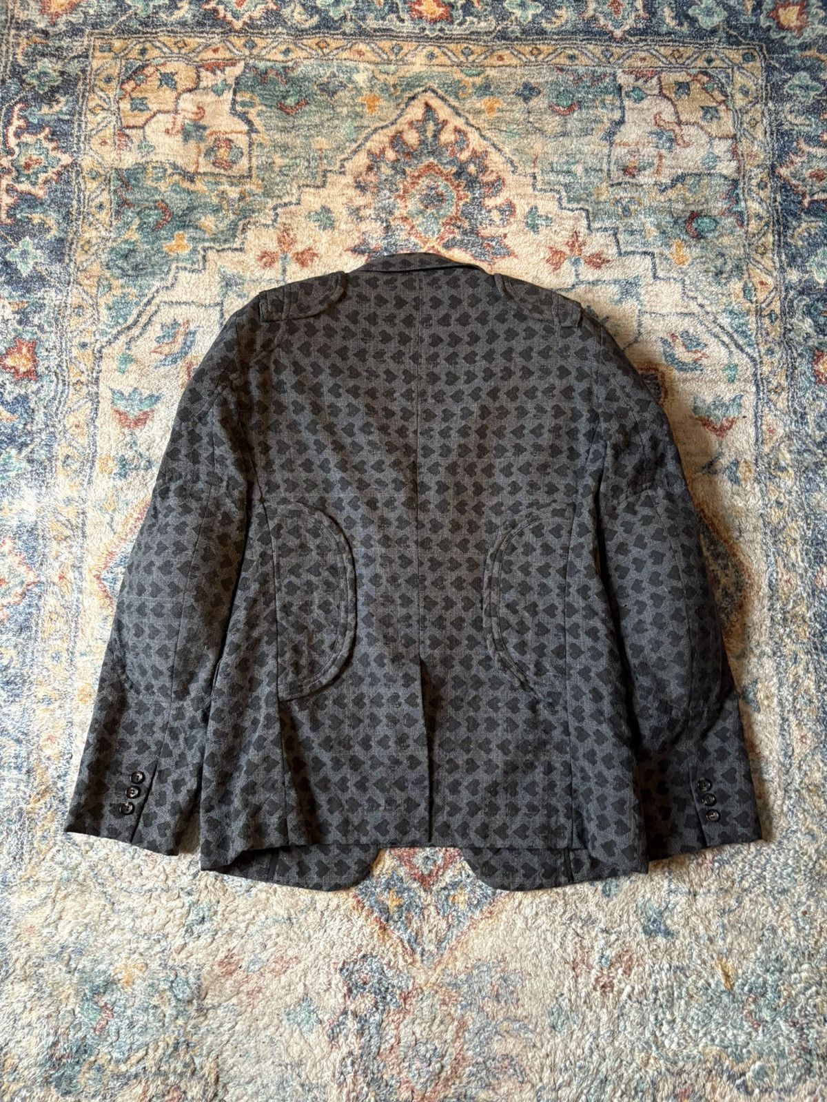 Comme des Garcons Comme Des Garçons Homme Plus Polka Dot Heart Padded Blazer Size 42S - 2 Thumbnail