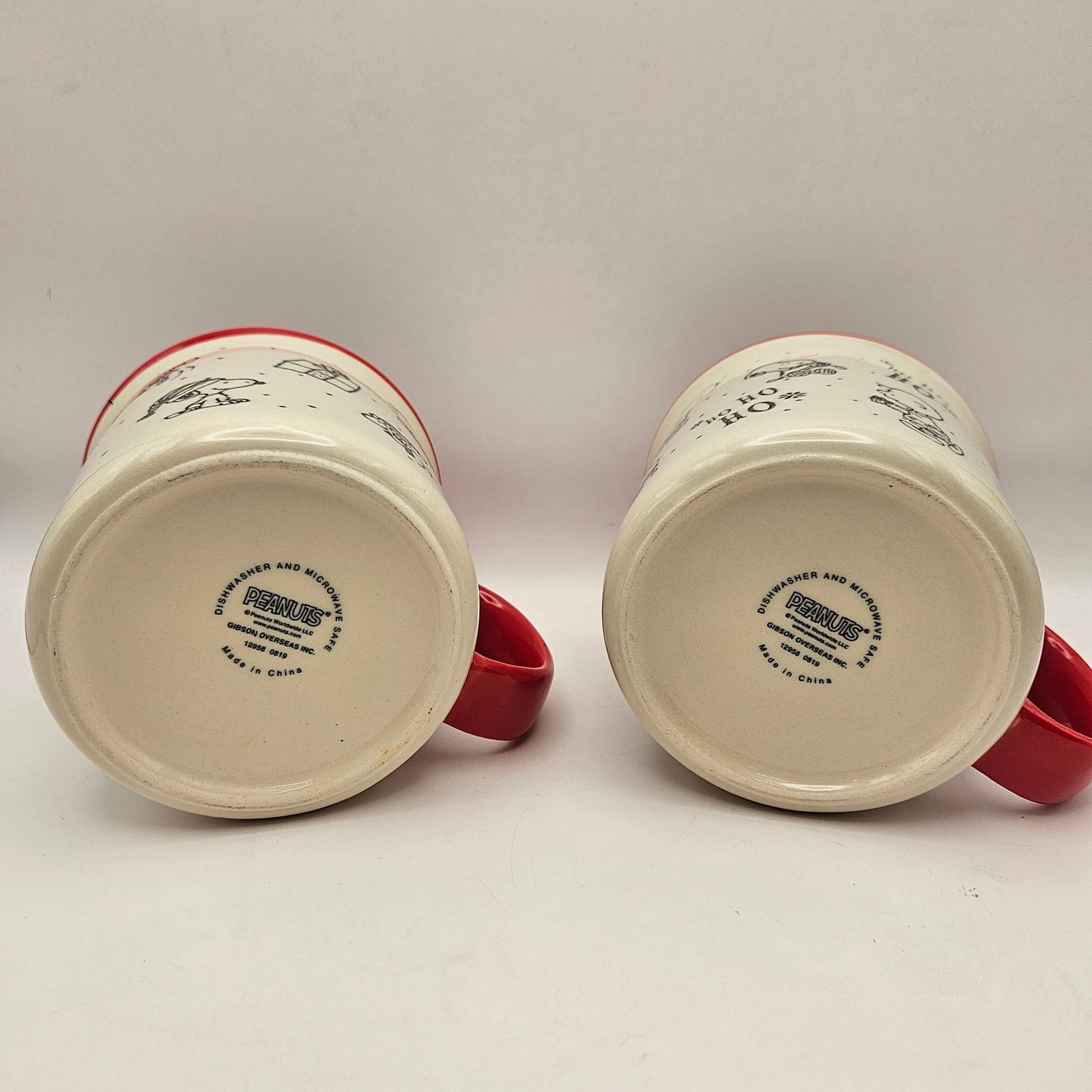 Other LOT OF 2 - GIBSON OVERSEAS PEANUTS MUG CREAM WHITE RED NWOT Size ONE SIZE - 3 Thumbnail