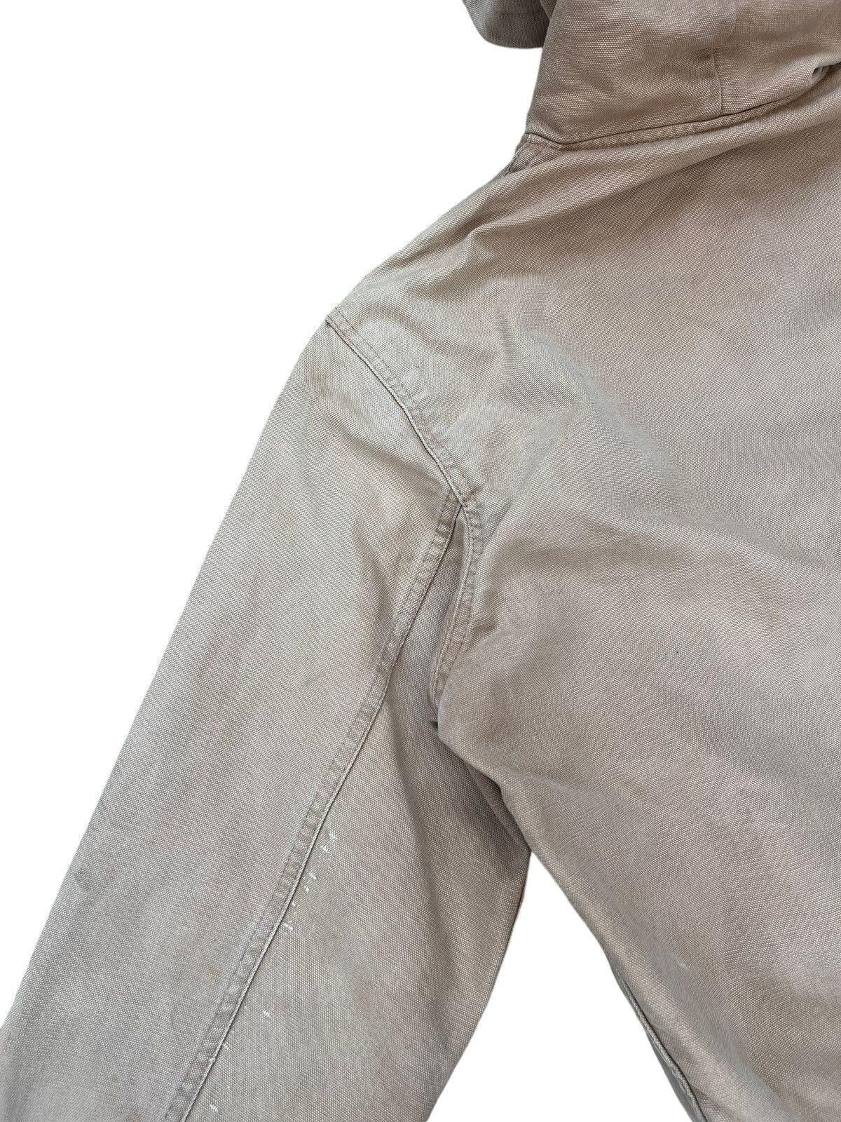 Carhartt Vintage 80s Carhartt 100 Years Dirty Sun Faded Denim Hoodie Size US M / EU 48-50 / 2 - 14 Thumbnail