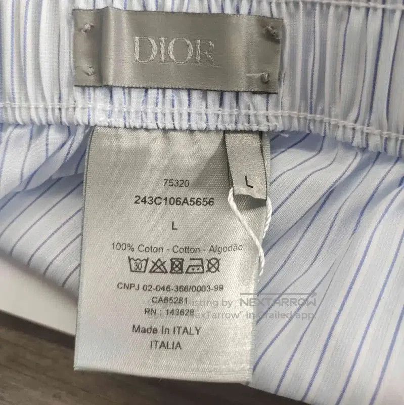 Dior Dior Summer Light Blue Striped Women's Shorts . Size 33" - 3 Thumbnail