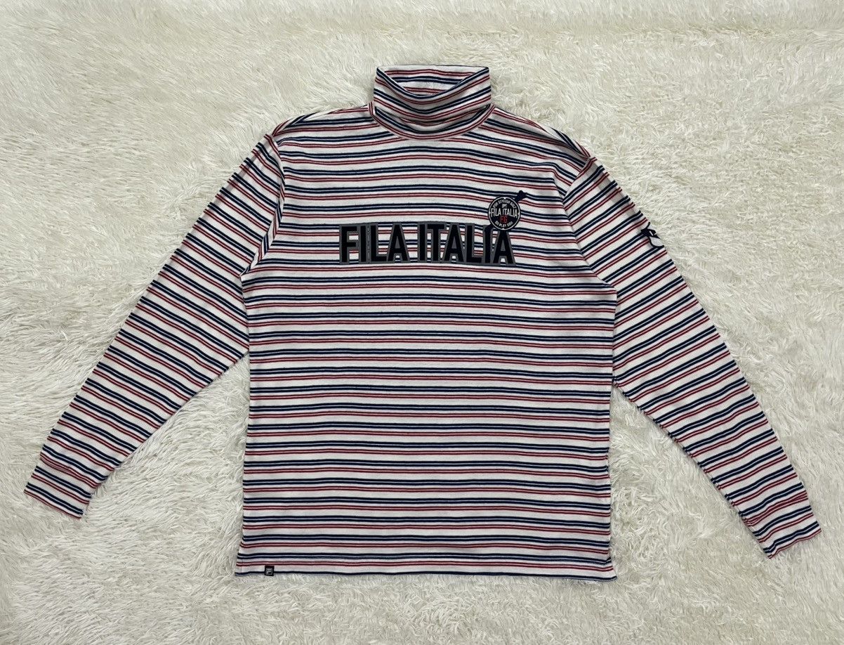Fila Fila Golf Turtleneck Stripe Tshirt Size US L / EU 52-54 / 3 - 1 Thumbnail