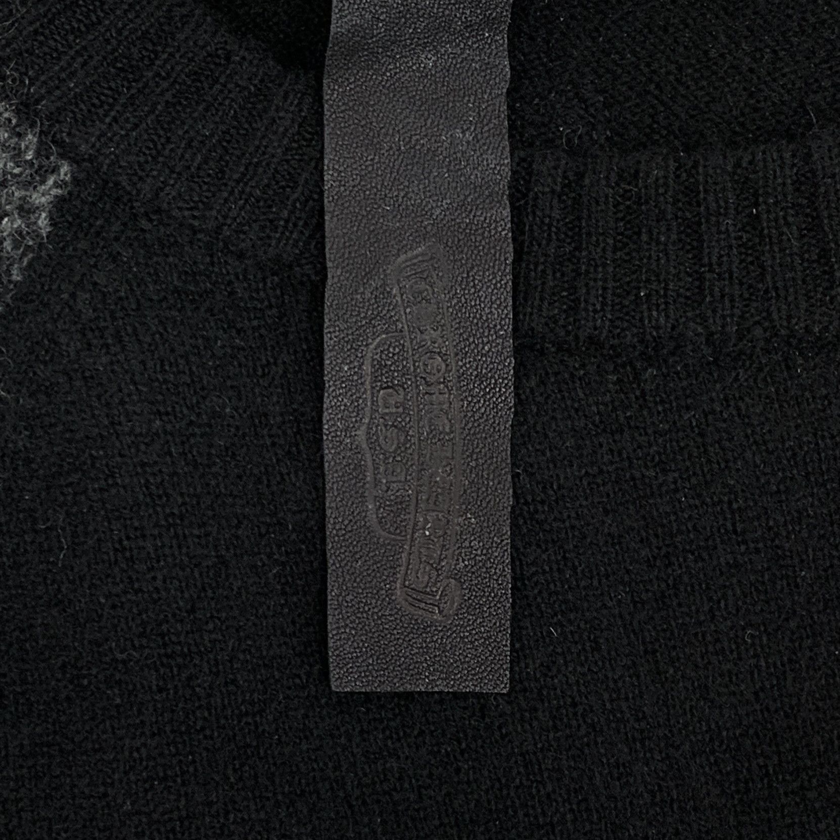 Chrome Hearts Chrome Hearts Cross Leather Cashmere Sweater Black (M) Size US M / EU 48-50 / 2 - 8 Thumbnail