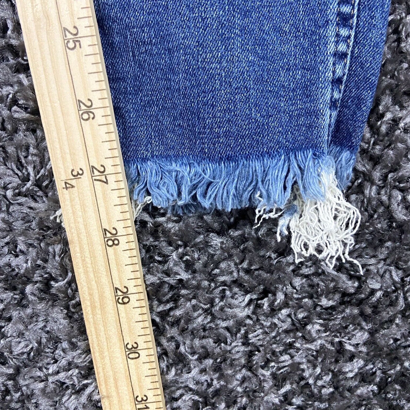 Madewell Madewell Jeans Skinny 10” High-Rise Women's 26 Blue Distressed Hem Womens Size 26" / US 2 / IT 38 - 7 Thumbnail