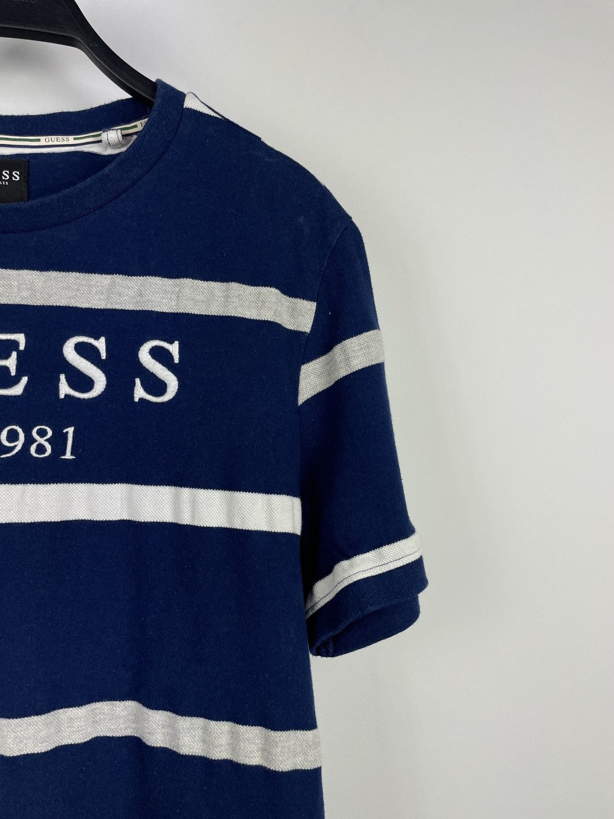 Guess × Vintage Guess Los Angeles Striped T-shirt Size US S / EU 44-46 / 1 - 3 Thumbnail
