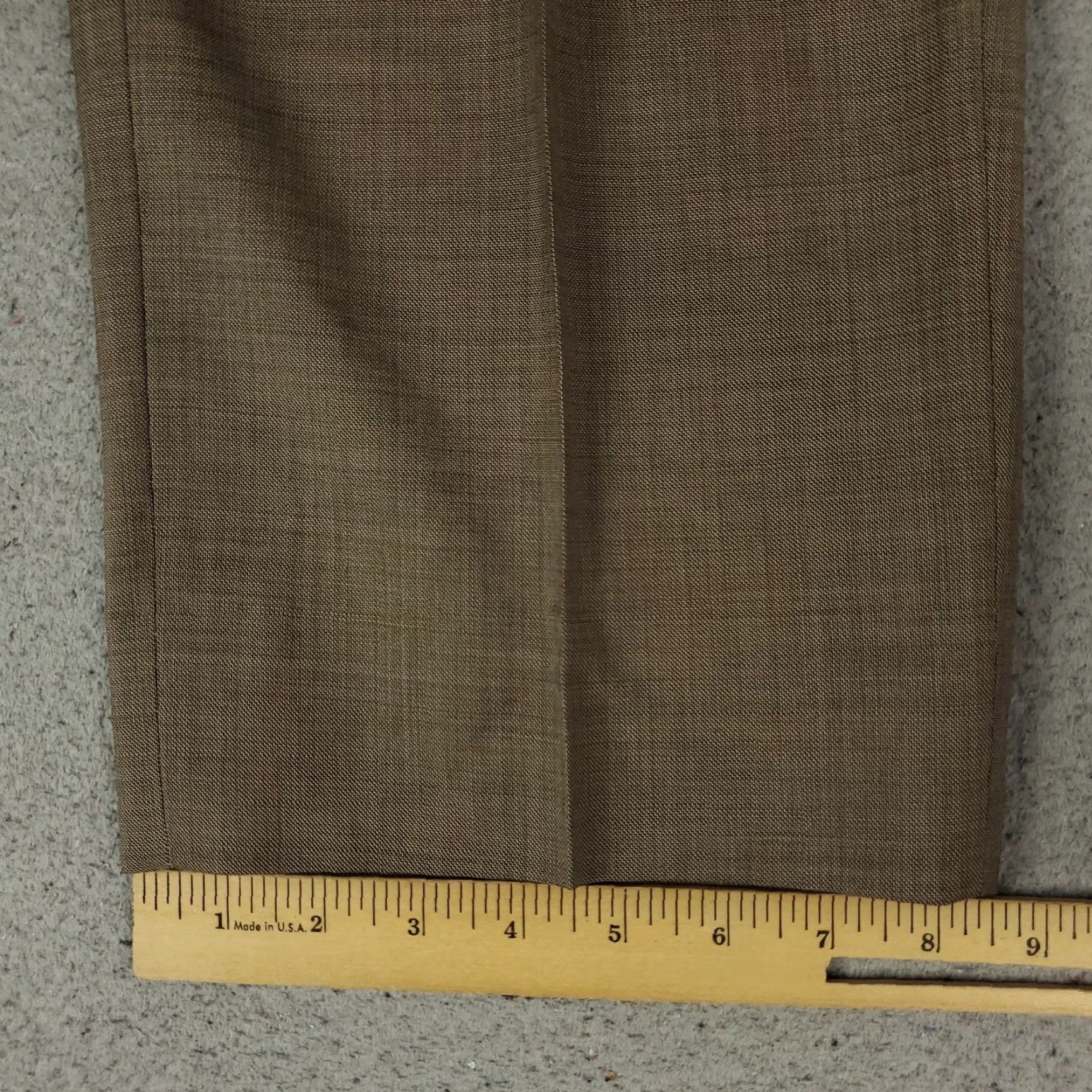 Zanella Zanella Pants Mens 42x30 Brown Devon Wool Flat Front Trousers Chino Dress Pants Regular Straight Front Pocket Slacks Vintage No (if applicable) Size US 42 / EU 58 - 6 Thumbnail