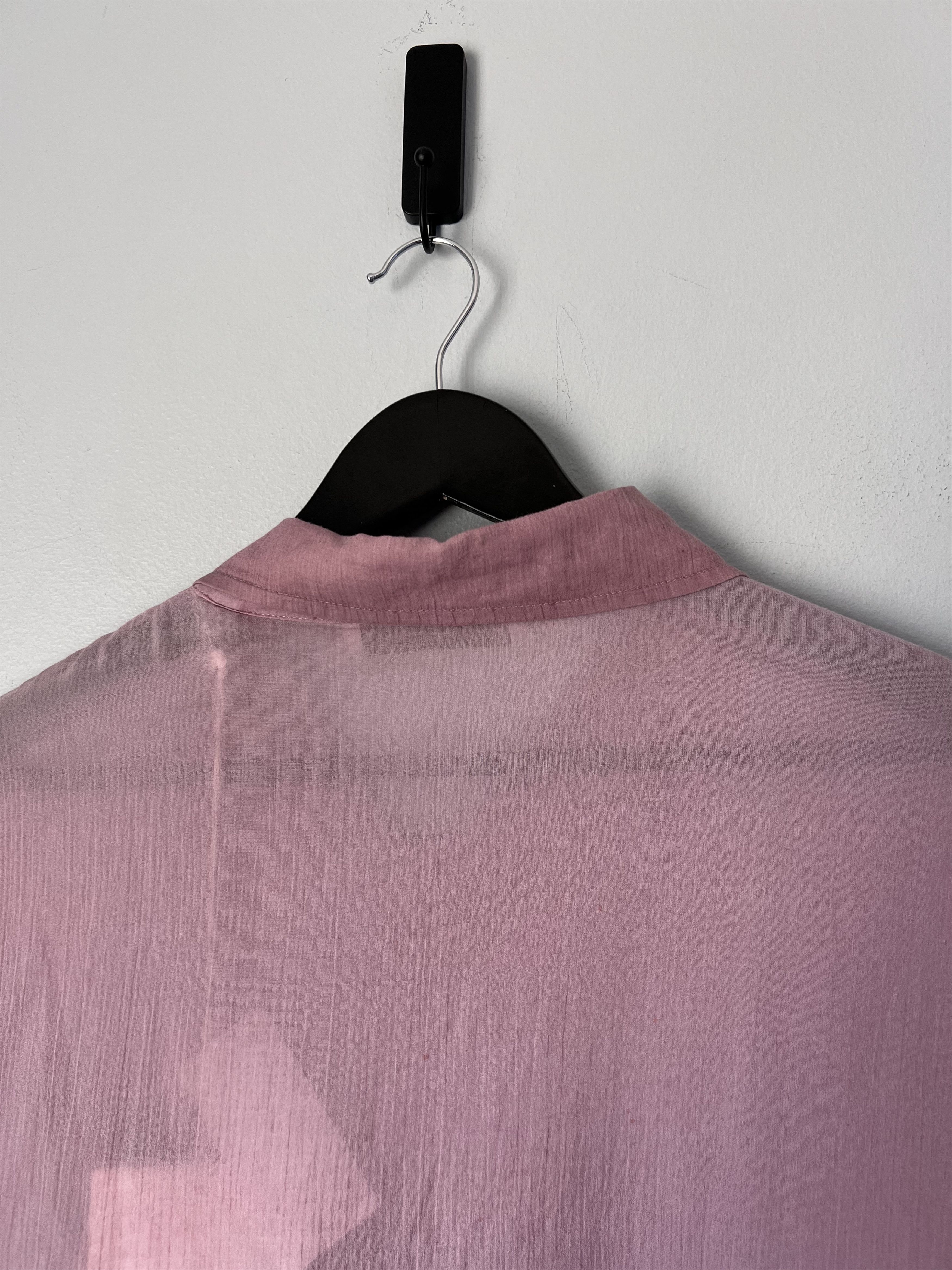 Our Legacy Our Legacy Coated Voile Short Sleeve Box Shirt in Lilac Size US S / EU 44-46 / 1 - 6 Thumbnail