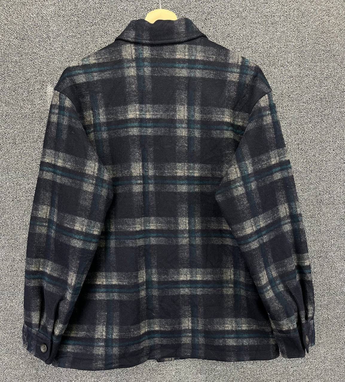 Flannel Vintage Uniqlo Shadow Plaid Button Up Flannel Jacket Size US M / EU 48-50 / 2 - 9 Thumbnail