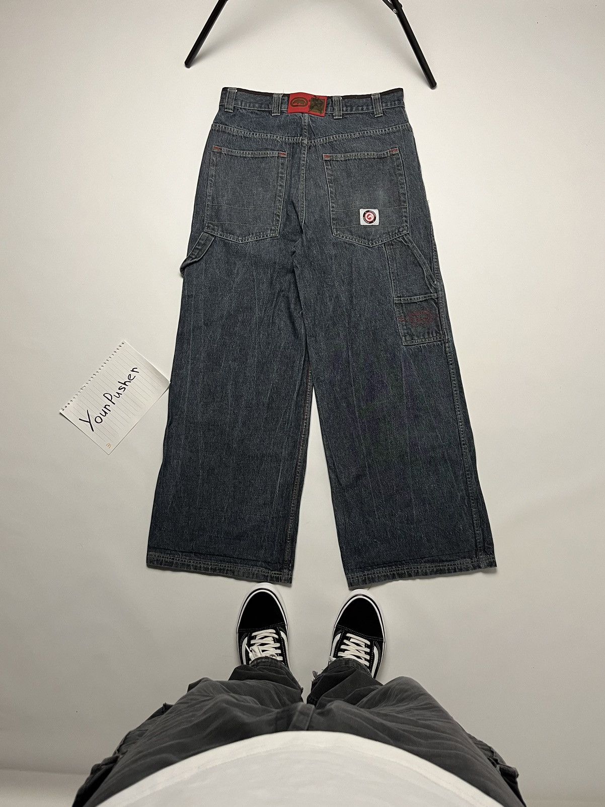 image of Ecko Unltd x Vintage Ecko Unlimited Vintage Wide Leg Jeans in Navy, Men's (Size 36)