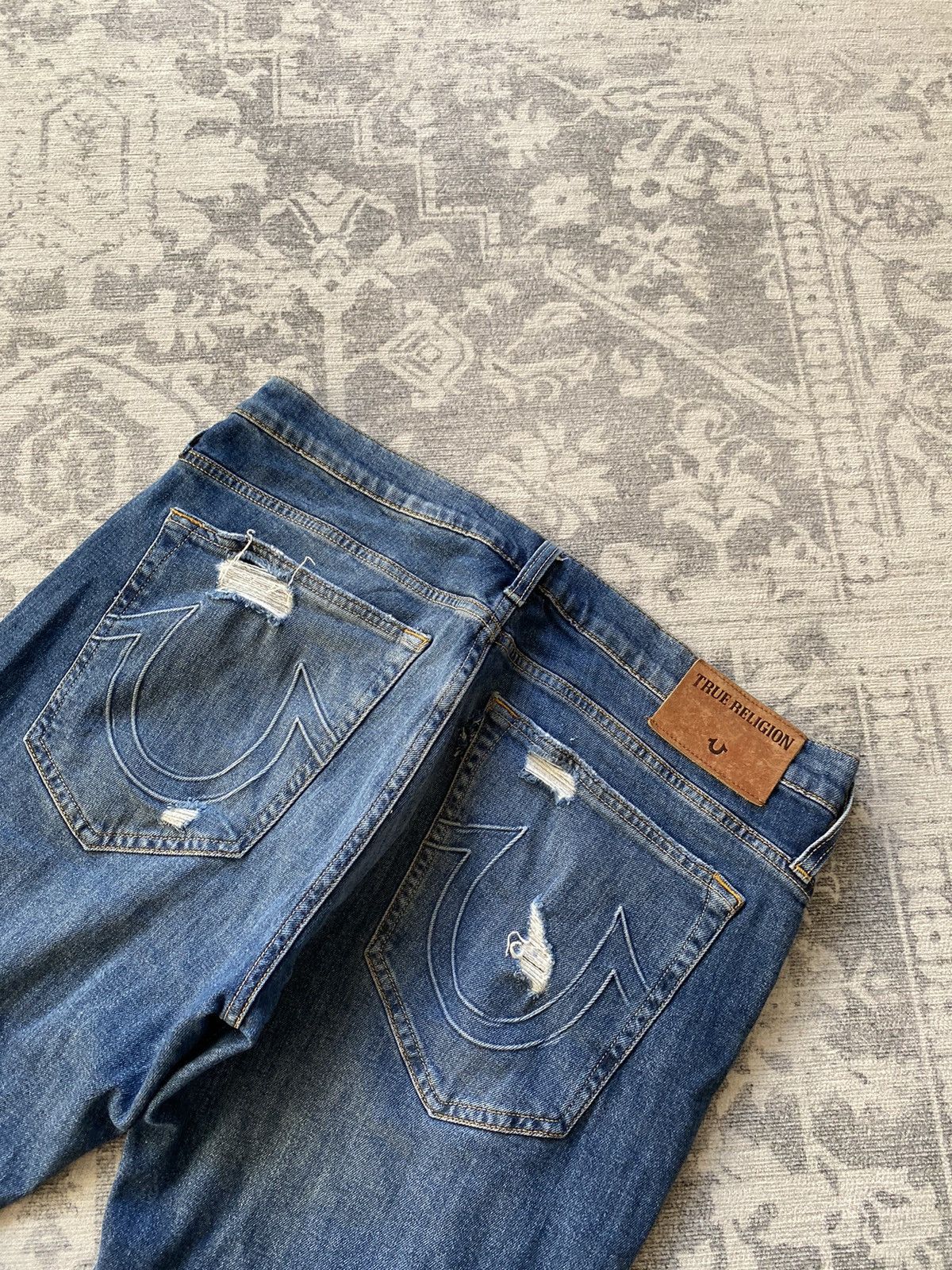 True Religion Vintage True Religion Jeans Slim Distressed Japanese Y2K Size US 34 / EU 50 - 4 Thumbnail