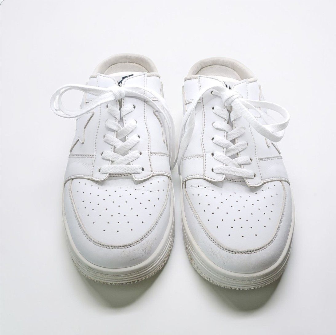 Bape BAPE STA White Leather Sneakers Size 12 Authentic Bapesta Size US 12 / EU 45 - 4 Thumbnail