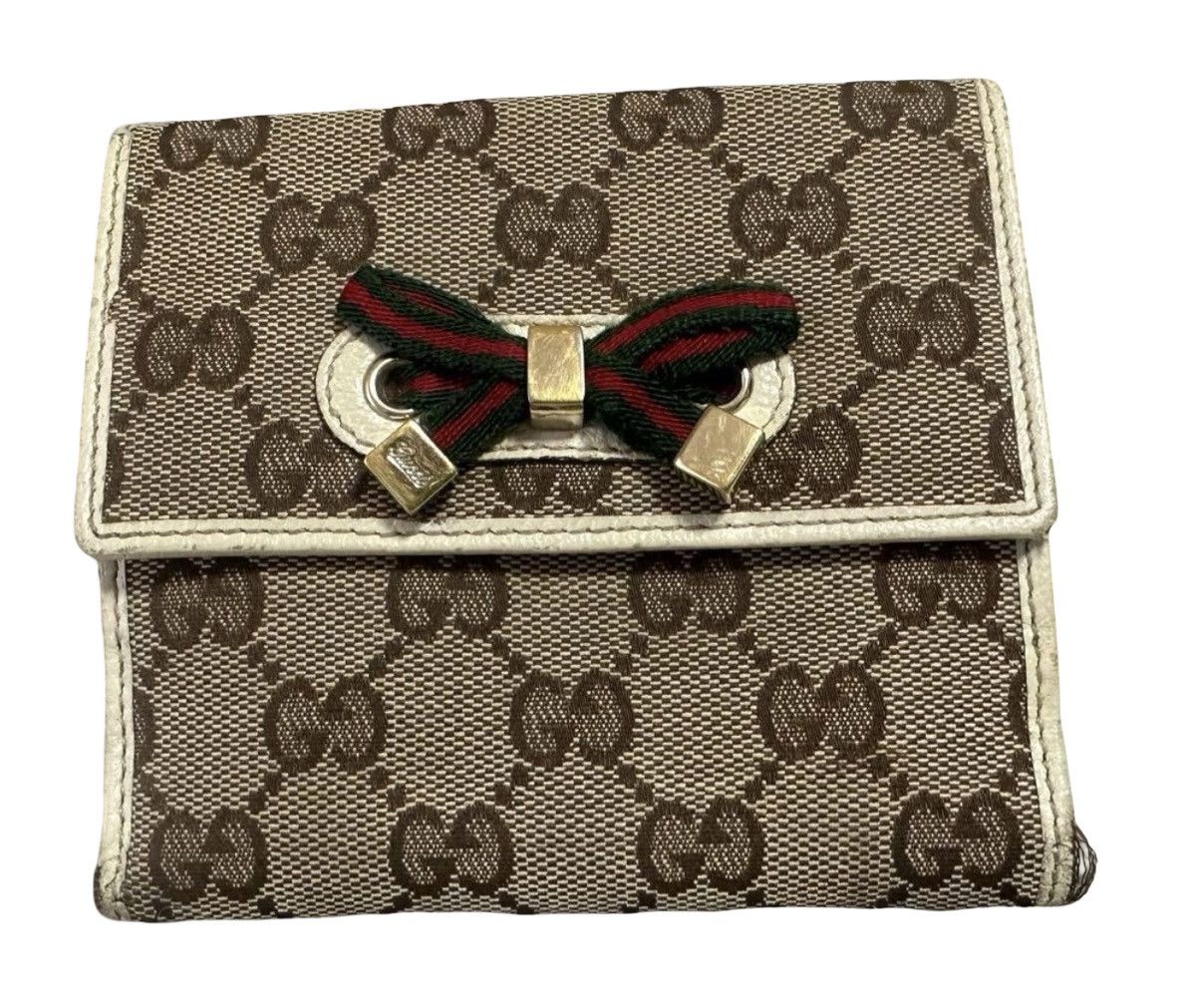 Gucci Gucci Princy GG Canvas Sherry Line Bifold Wallet Size ONE SIZE - 2 Thumbnail
