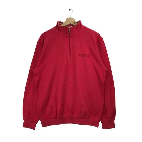Kenzo Vtg 90’ KENZO GOLF PARIS Minimalist Red Sweatshirt Sweater Size US L / EU 52-54 / 3 - 1 Thumbnail