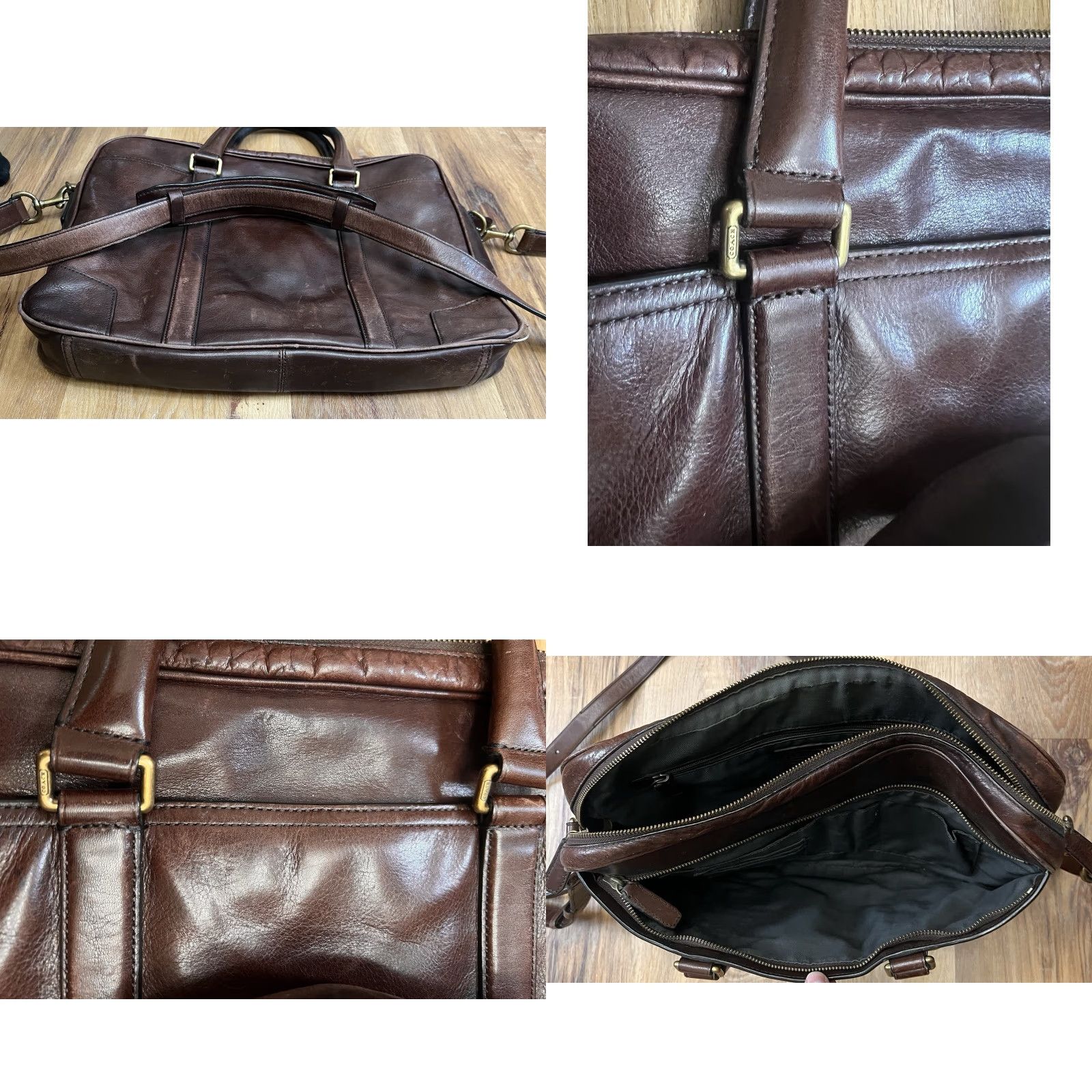 Coach Coach Bleecker Slim 2-way Business Bag Briefcase Brown Men’s Document Case Size ONE SIZE - 9 Thumbnail