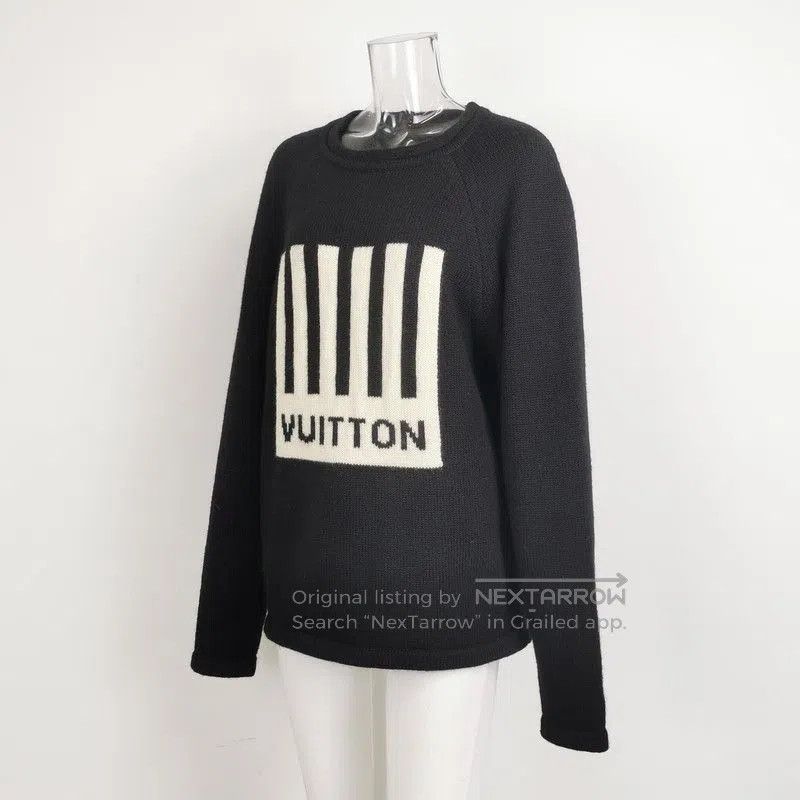 Louis Vuitton Louis Vuitton Black Wool Logo Sweater Size S. Size US S / EU 44-46 / 1 - 2 Thumbnail