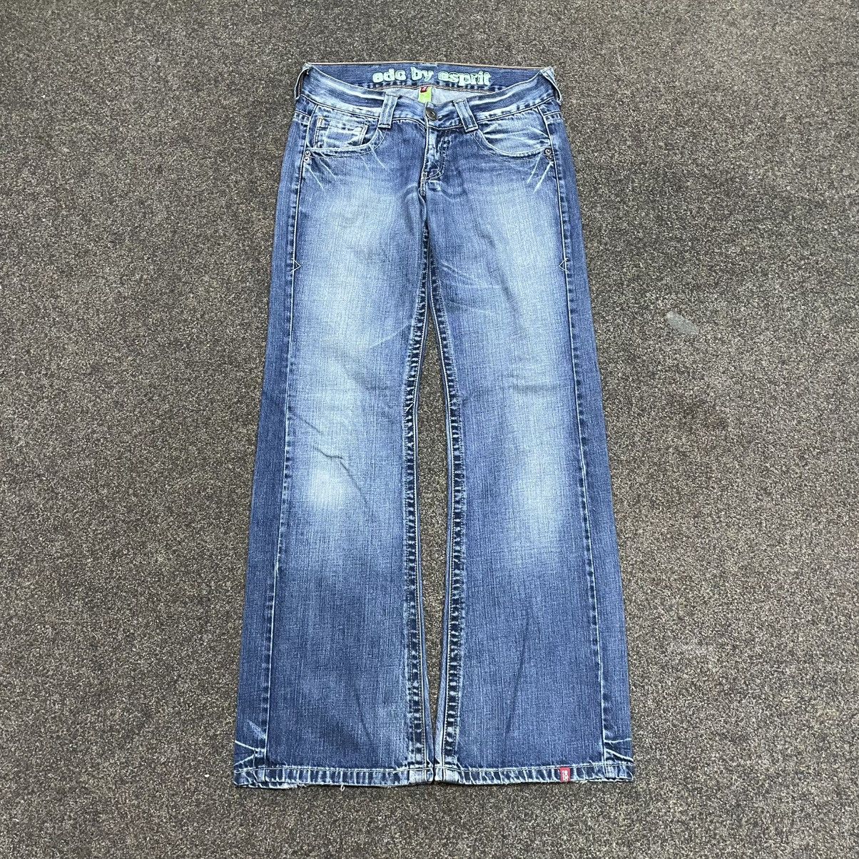 Vintage Vintage Y2K Baggy Wide Leg Faded Jeans Skater Graphic 33 Size US 33 - 1 Thumbnail