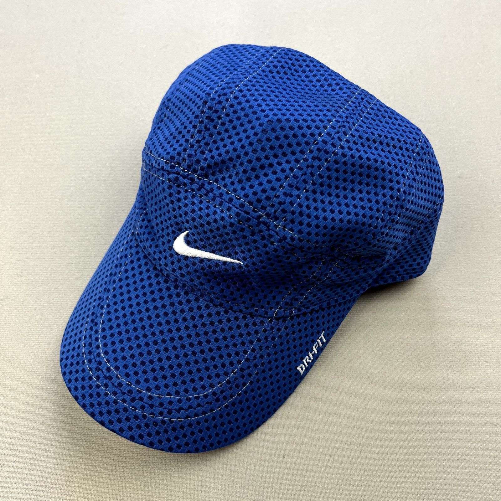 Vintage Nike Hat Cap Tailwind Panel Blue Dri-Fit Run y2k