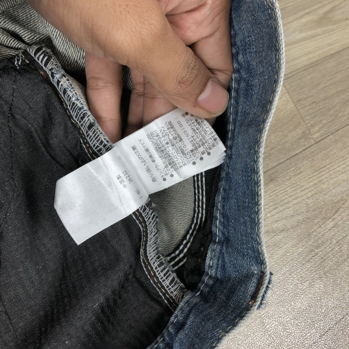 If Six Was Nine × Japanese Brand × Le Grande Bleu (L.G.B.) 2000s Nicole Club Multi Pocket Faded Bootcut Flared Jeans Size US 31 - 15 Thumbnail