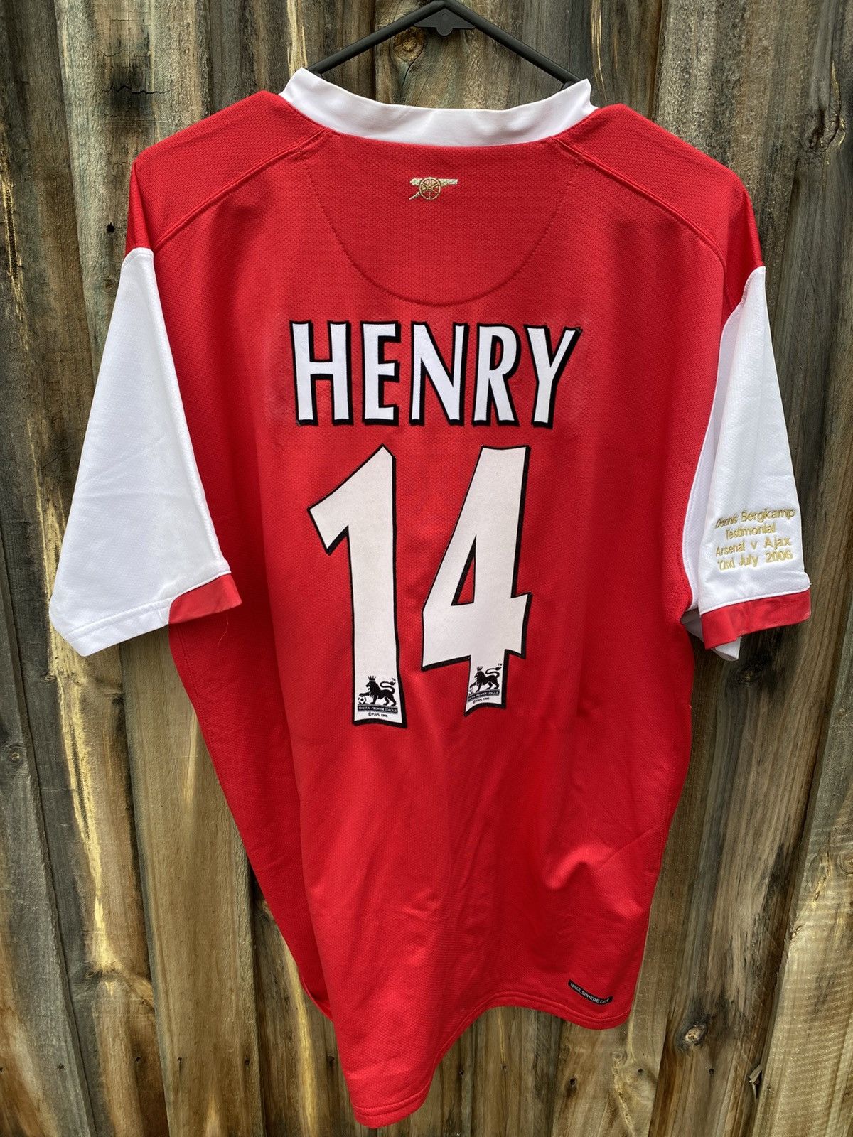 Nike Nike Arsenal FC Home Jersey 2006 Dennis Bergkamp Testimonial Size US XL / EU 56 / 4 - 2 Thumbnail