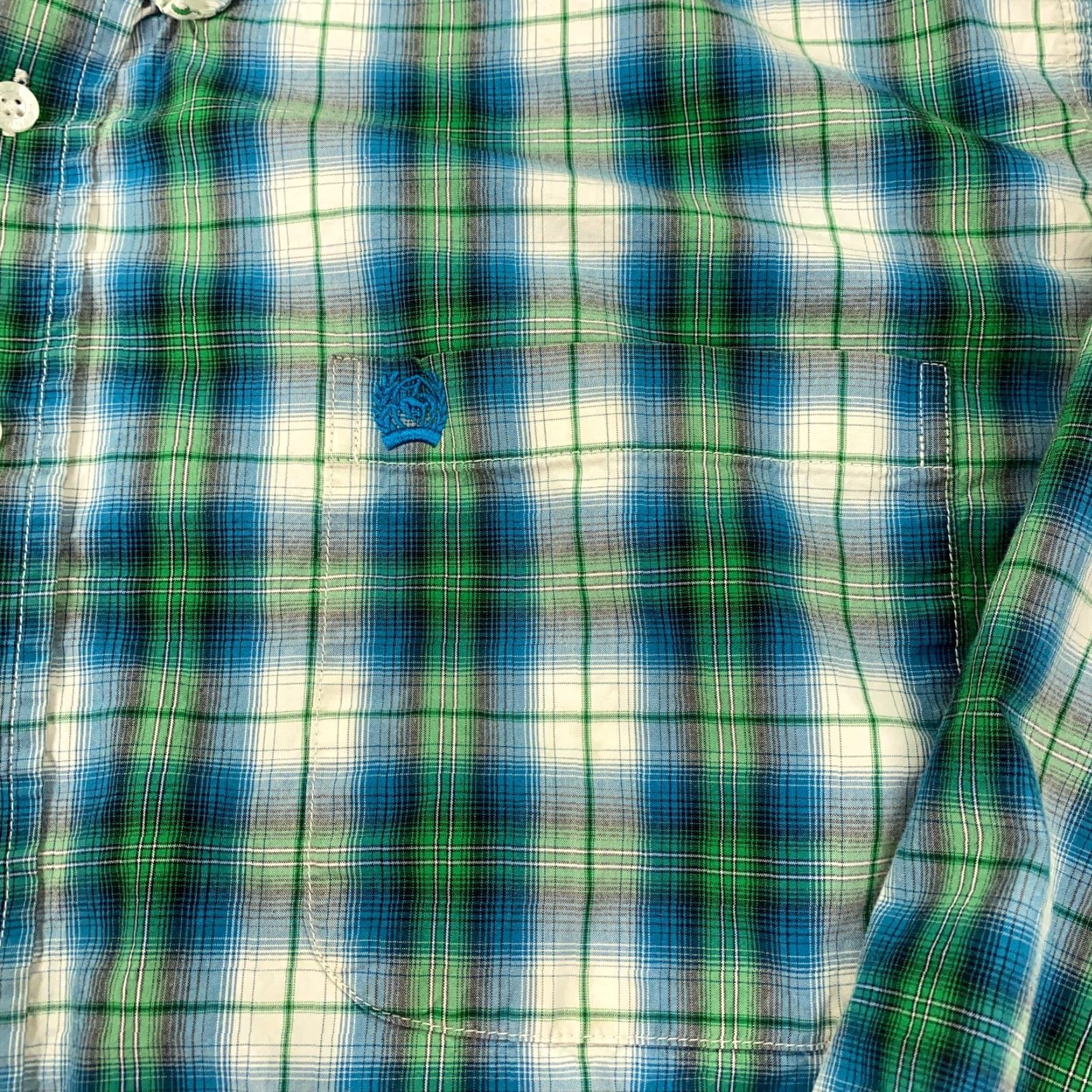 Vintage Cinch Shirt Mens XL Green Plaid Western Button-Up Long Sleeve Casual Stay Comfortable All Seasons Western Theme Mens XL Green Plaid Shirt Size US XL / EU 56 / 4 - 3 Thumbnail