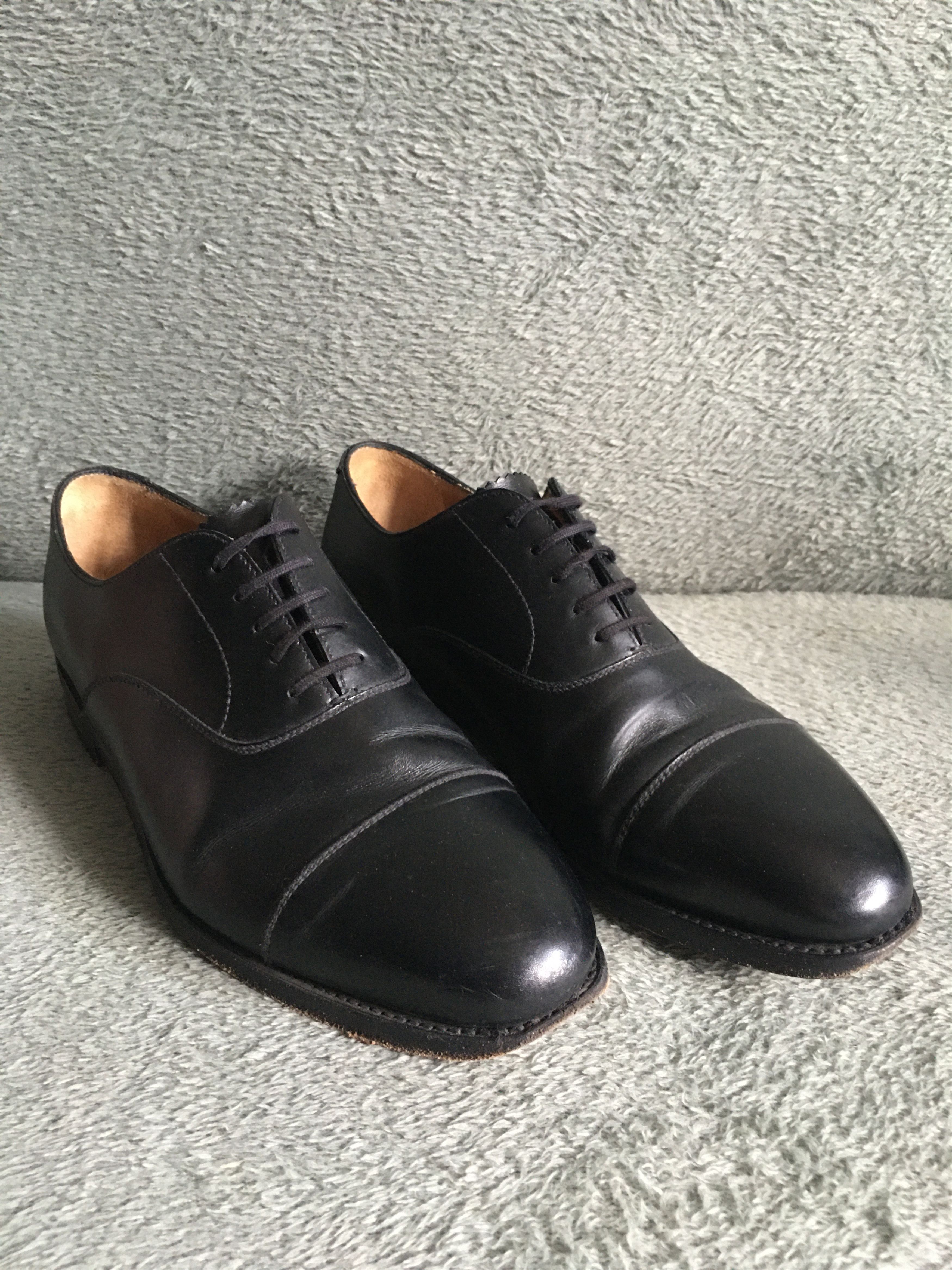 MORJAS MORJAS Oxford Black Leather Shoes Size UK 7 US 8 Size US 8 / EU 41 - 2 Thumbnail