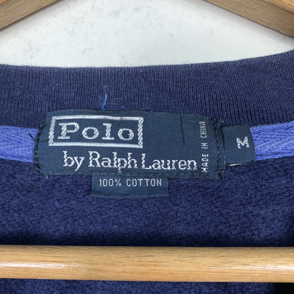 Polo Ralph Lauren Vintage Polo Ralph Lauren Navy Crewneck Sweatshirt Size US M / EU 48-50 / 2 - 11 Thumbnail