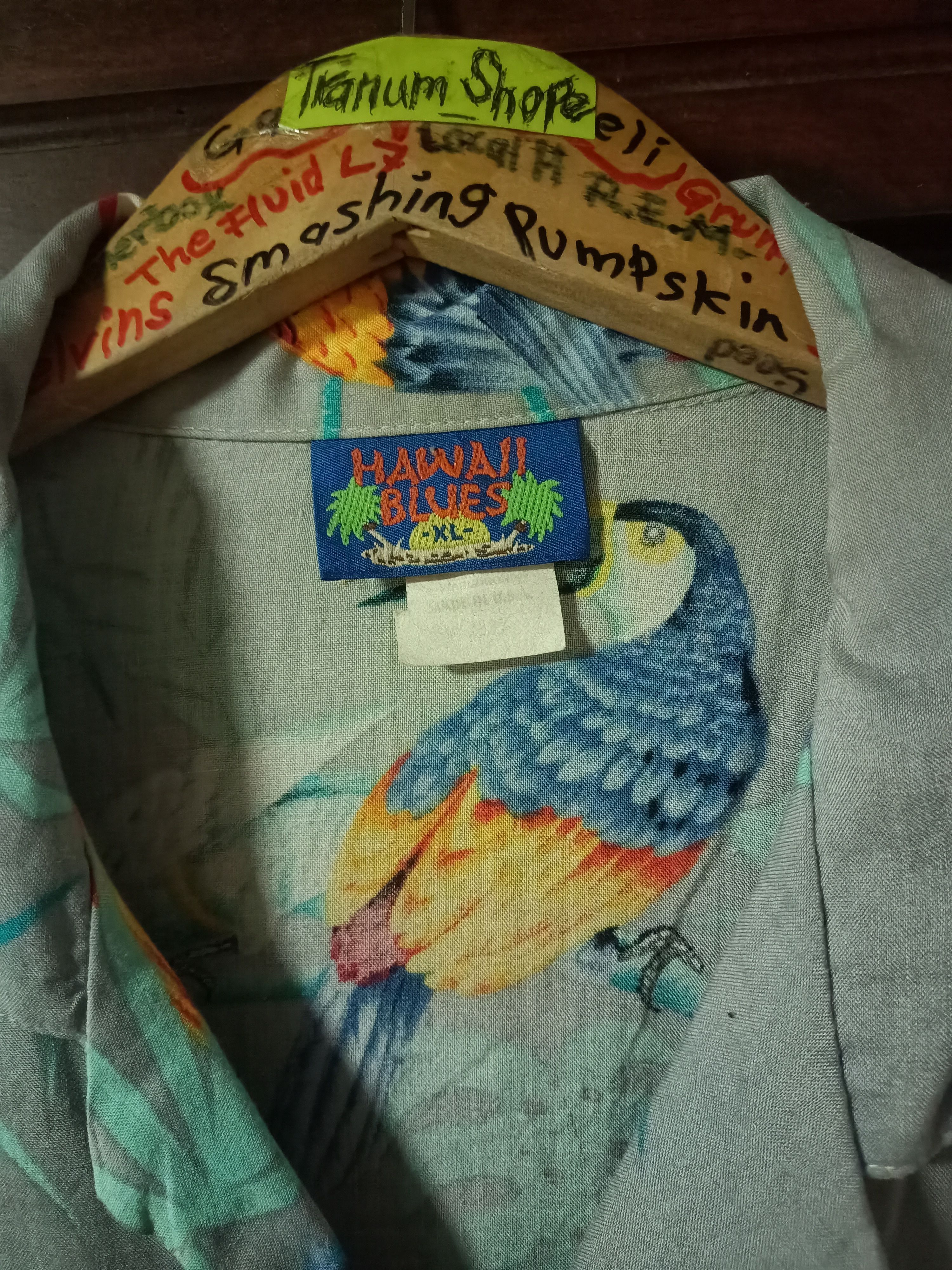 Vintage Vintage Full Print Old Parrot Hawaiian Men Shirt Size US XL / EU 56 / 4 - 3 Thumbnail