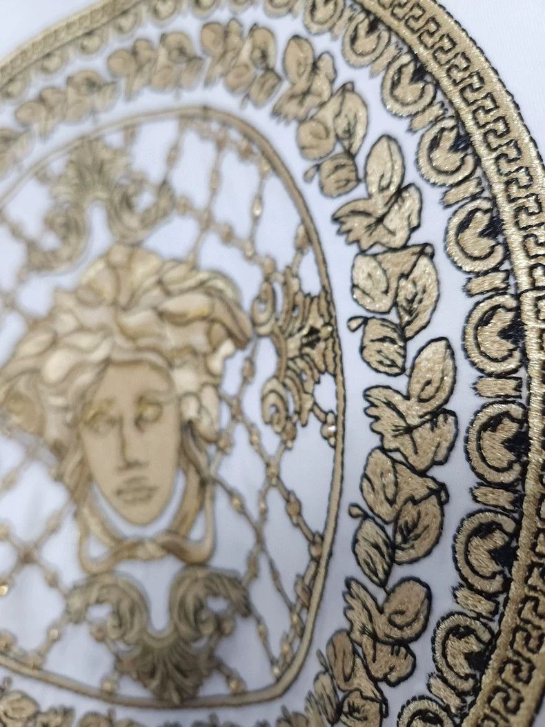 Versace Versace Gold diamond embroidered short sleeves Size US M / EU 48-50 / 2 - 5 Thumbnail