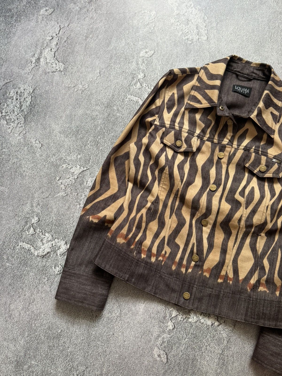 Escada × Escada Sport Lauren by Escada 36 all printed leopard brown jacket denim Size S / US 4 / IT 40 - 6 Thumbnail